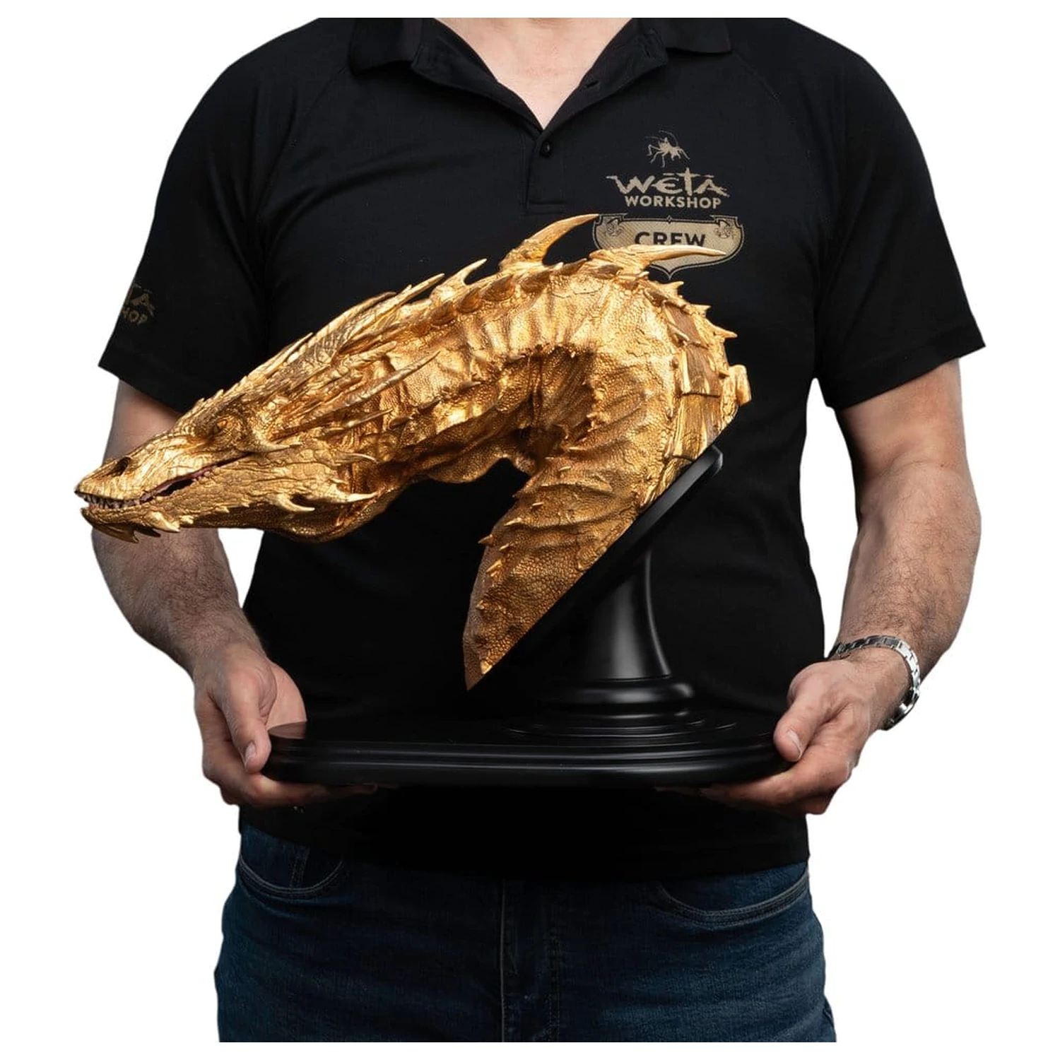 The Hobbit Büste Smaug the Golden 36 cm Produktfoto