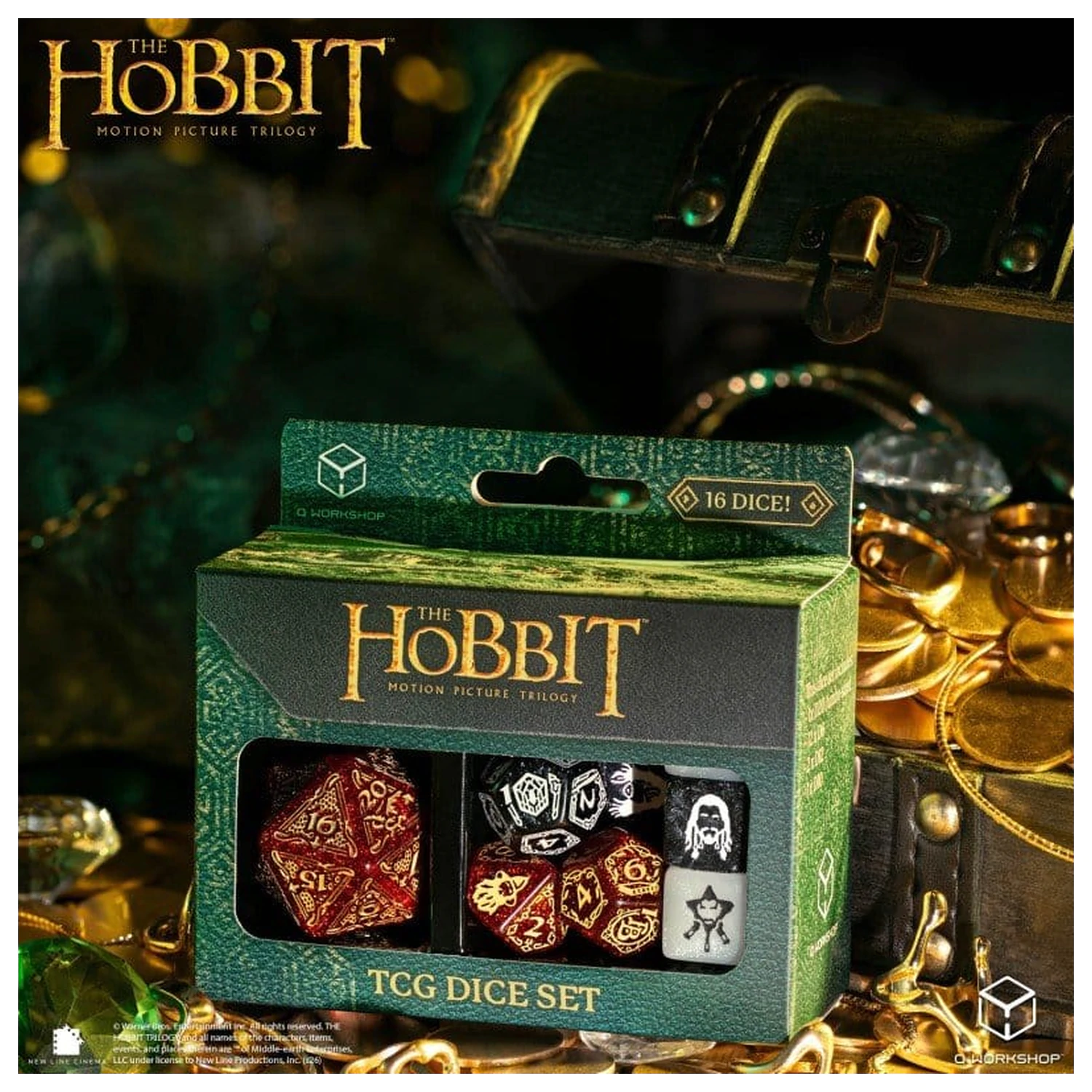 The Hobbit TCG Würfel Set von 16 Ember Hearth Produktfoto