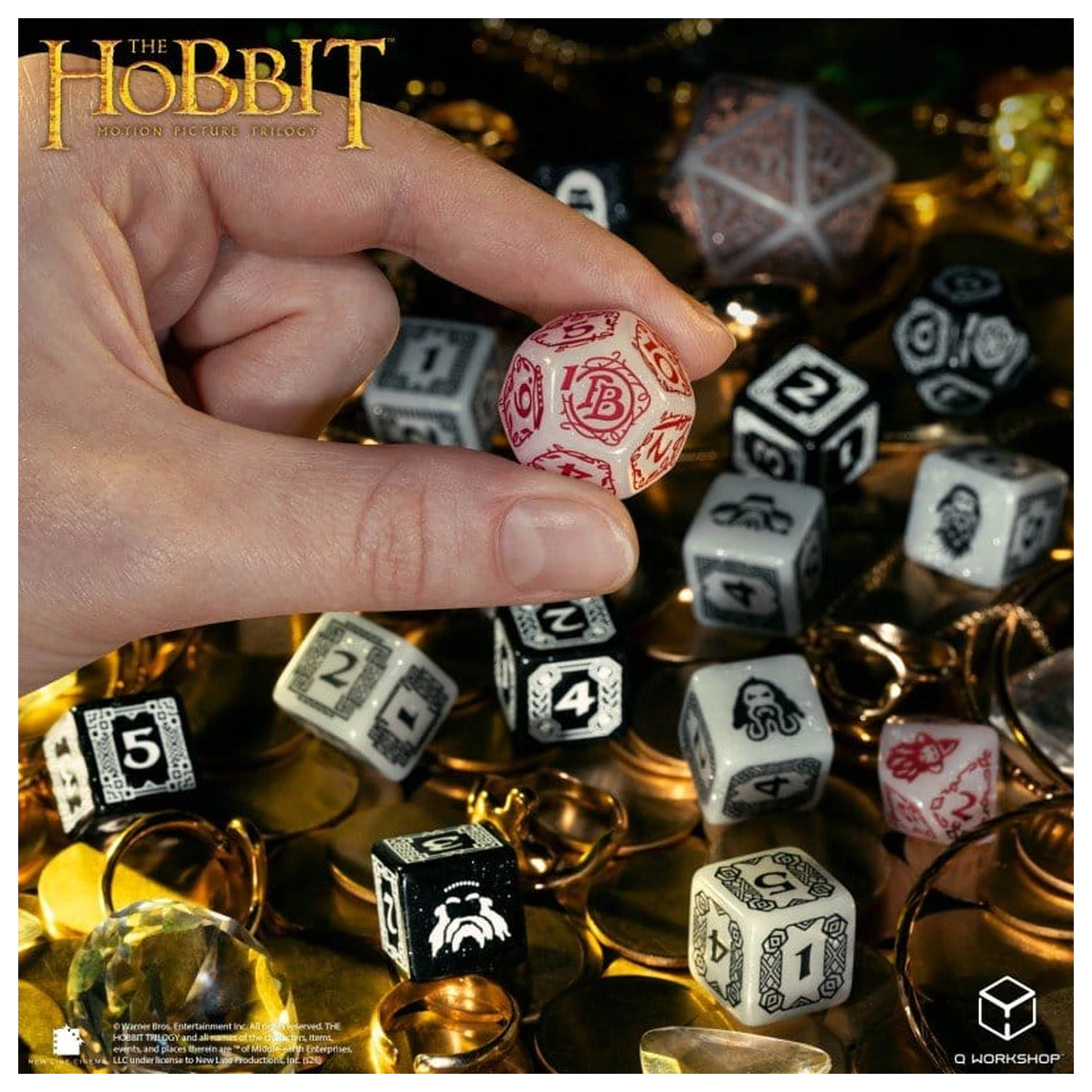 The Hobbit TCG Würfel-Set von 16 Radiant Dawn Produktfoto
