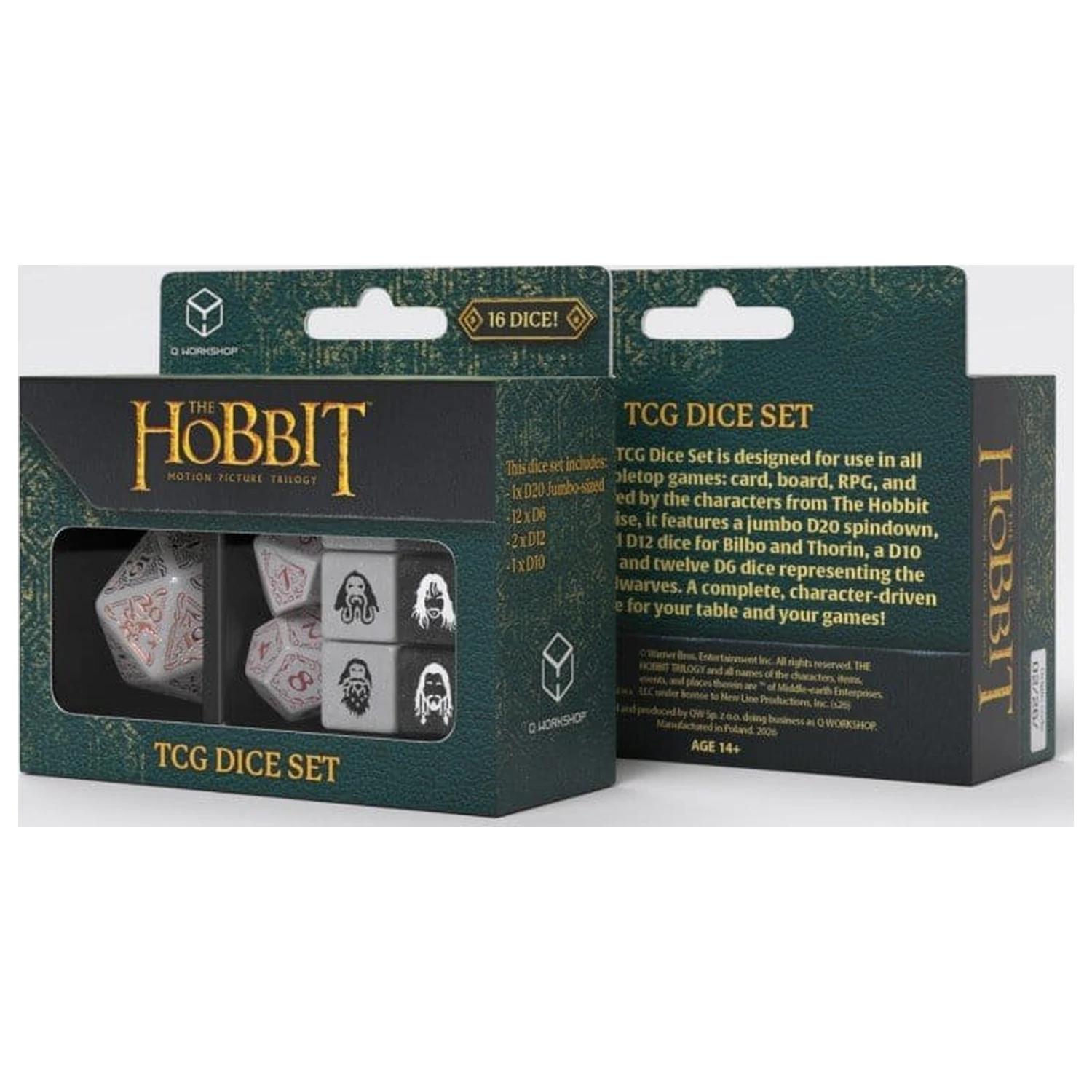 The Hobbit TCG Würfel-Set von 16 Radiant Dawn Produktfoto