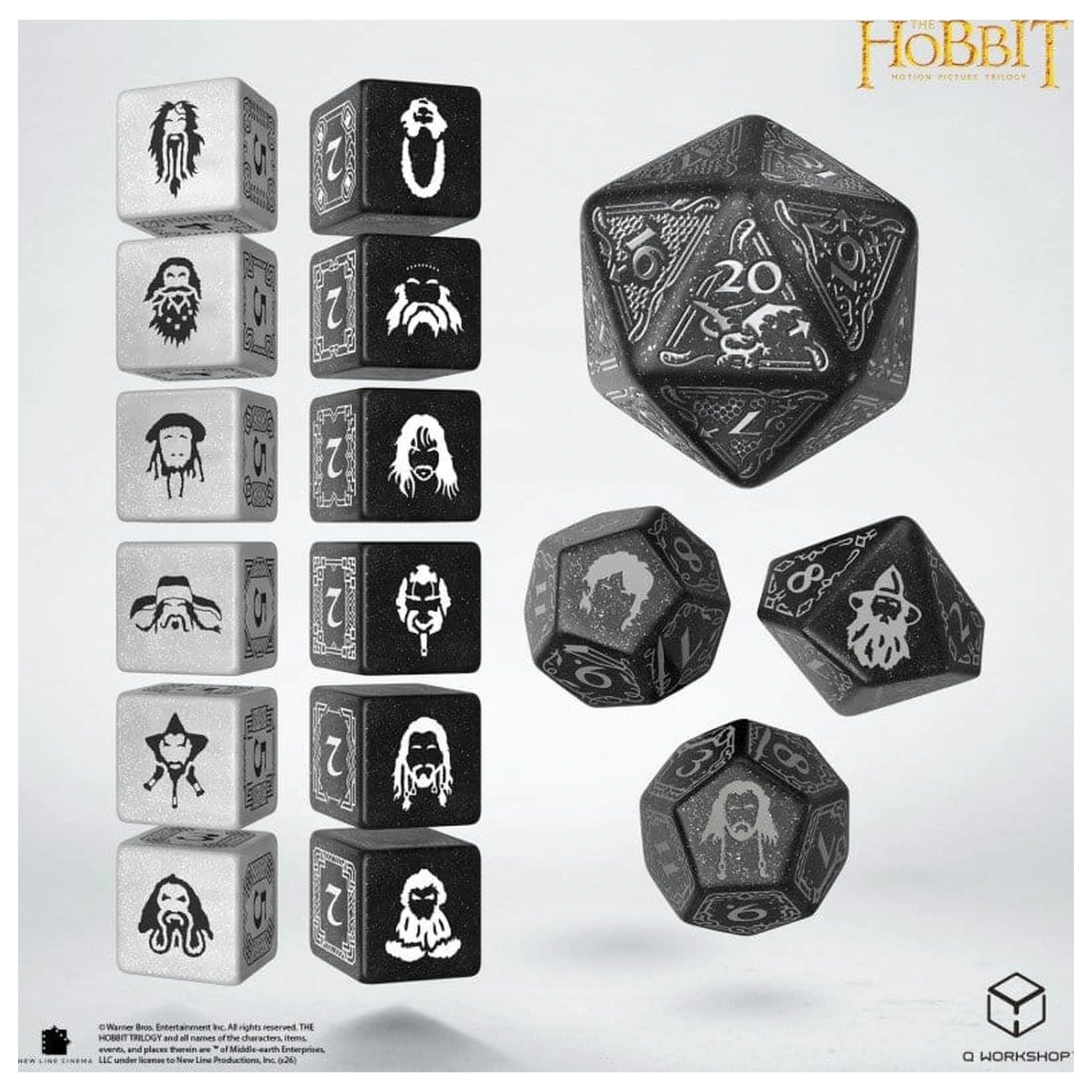 The Hobbit TCG Würfel-Set von 16 Umbral Hollow Produktfoto