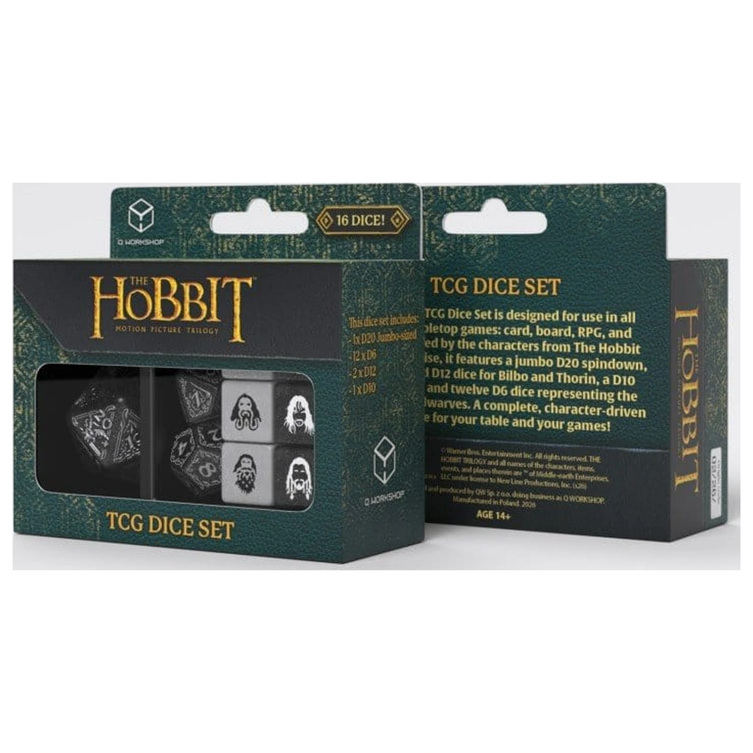 The Hobbit TCG Würfel-Set von 16 Umbral Hollow Produktfoto