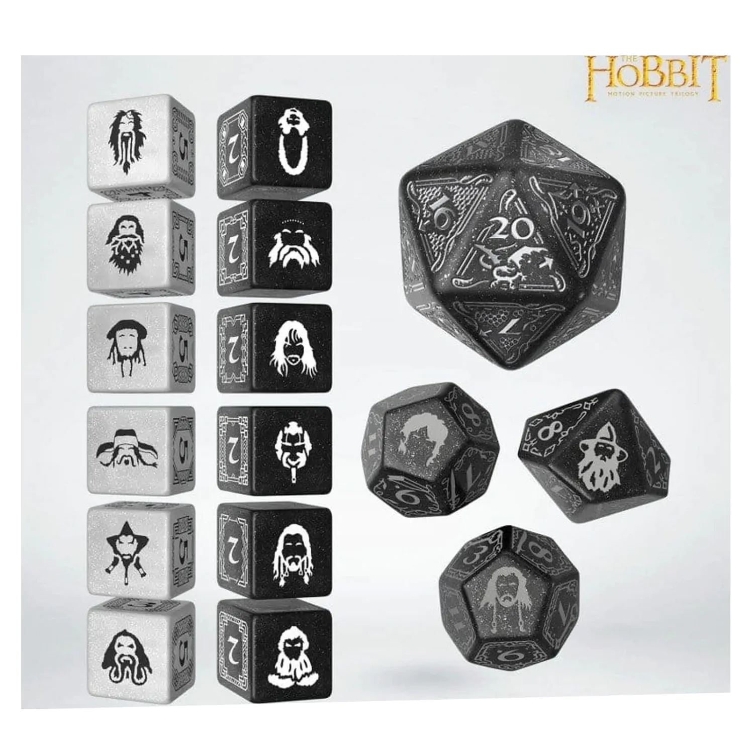 The Hobbit TCG Würfel-Set von 16 Umbral Hollow Produktfoto