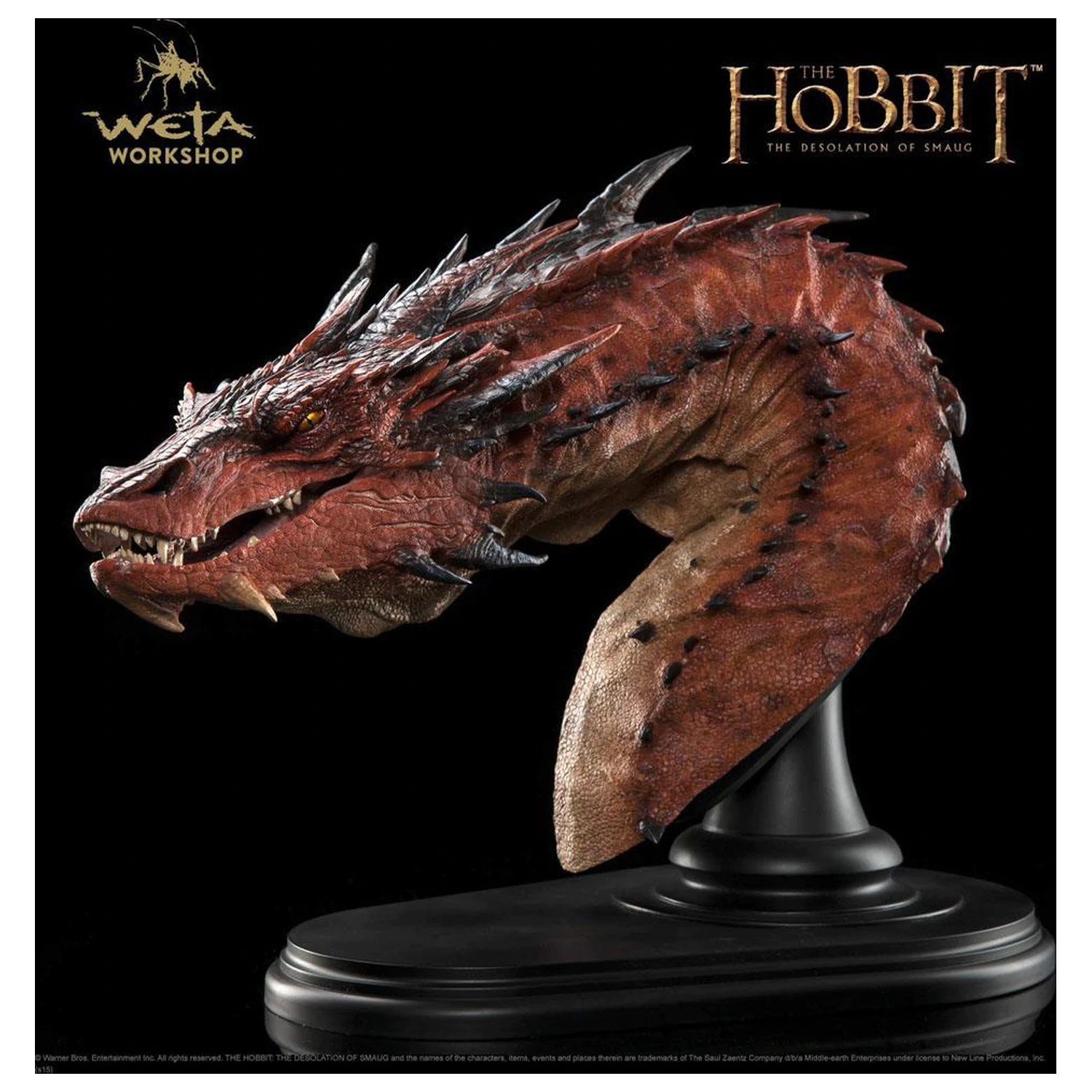 The Hobbit Die Einöde von Smaug Büste Smaug 36 cm Produktfoto