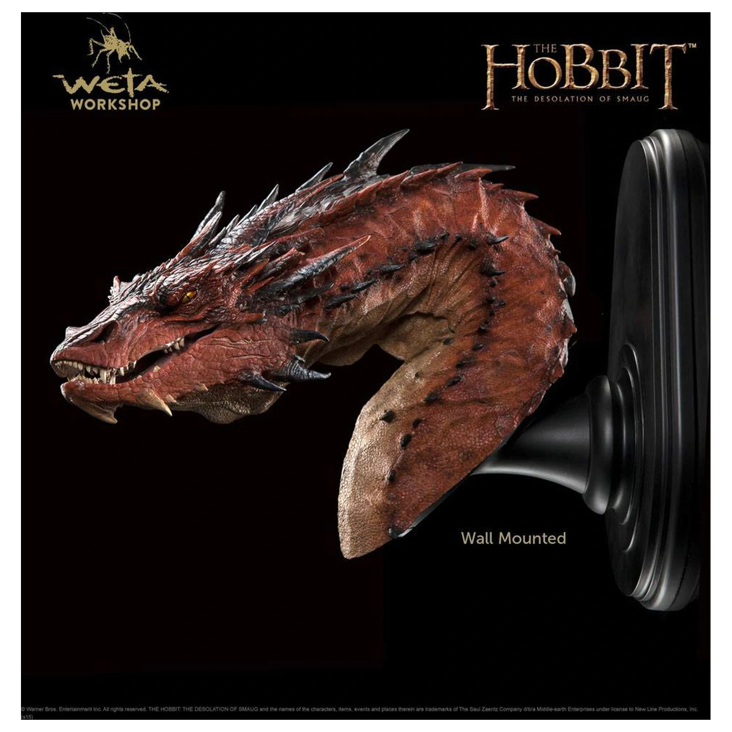 The Hobbit Die Einöde von Smaug Büste Smaug 36 cm Produktfoto