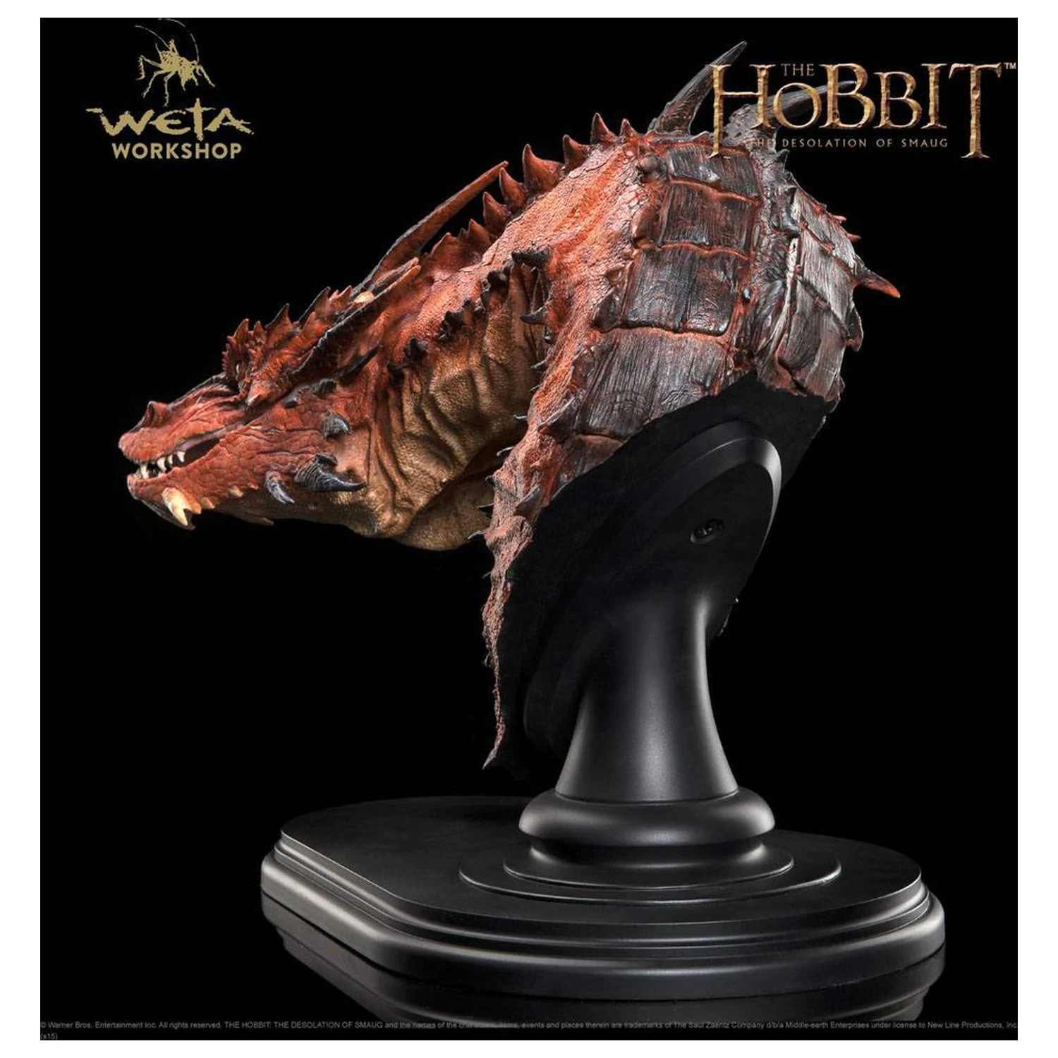 The Hobbit Die Einöde von Smaug Büste Smaug 36 cm Produktfoto