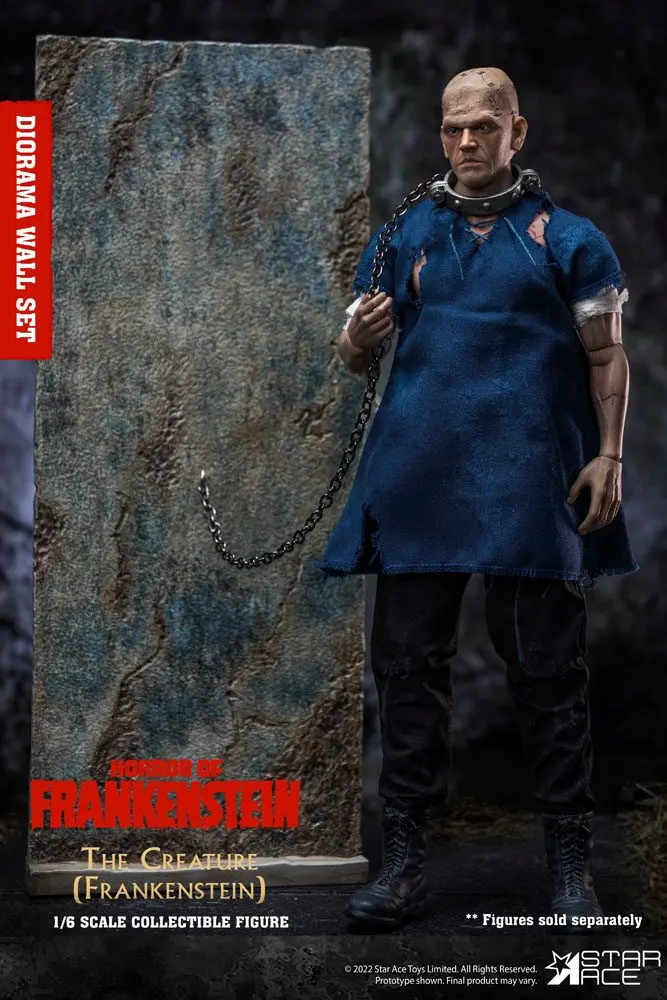 Frankensteins Schrecken My Favourite Movie Zubehör Set 1/6 Diorama Wand Produktfoto