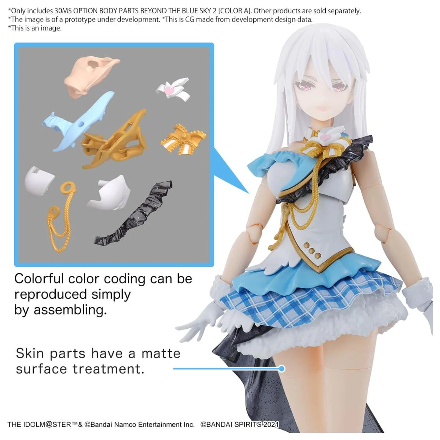 The Idolmaster 30MS Option Körperteile Jenseits des blauen Himmels 2 Modellbausatz Produktfoto