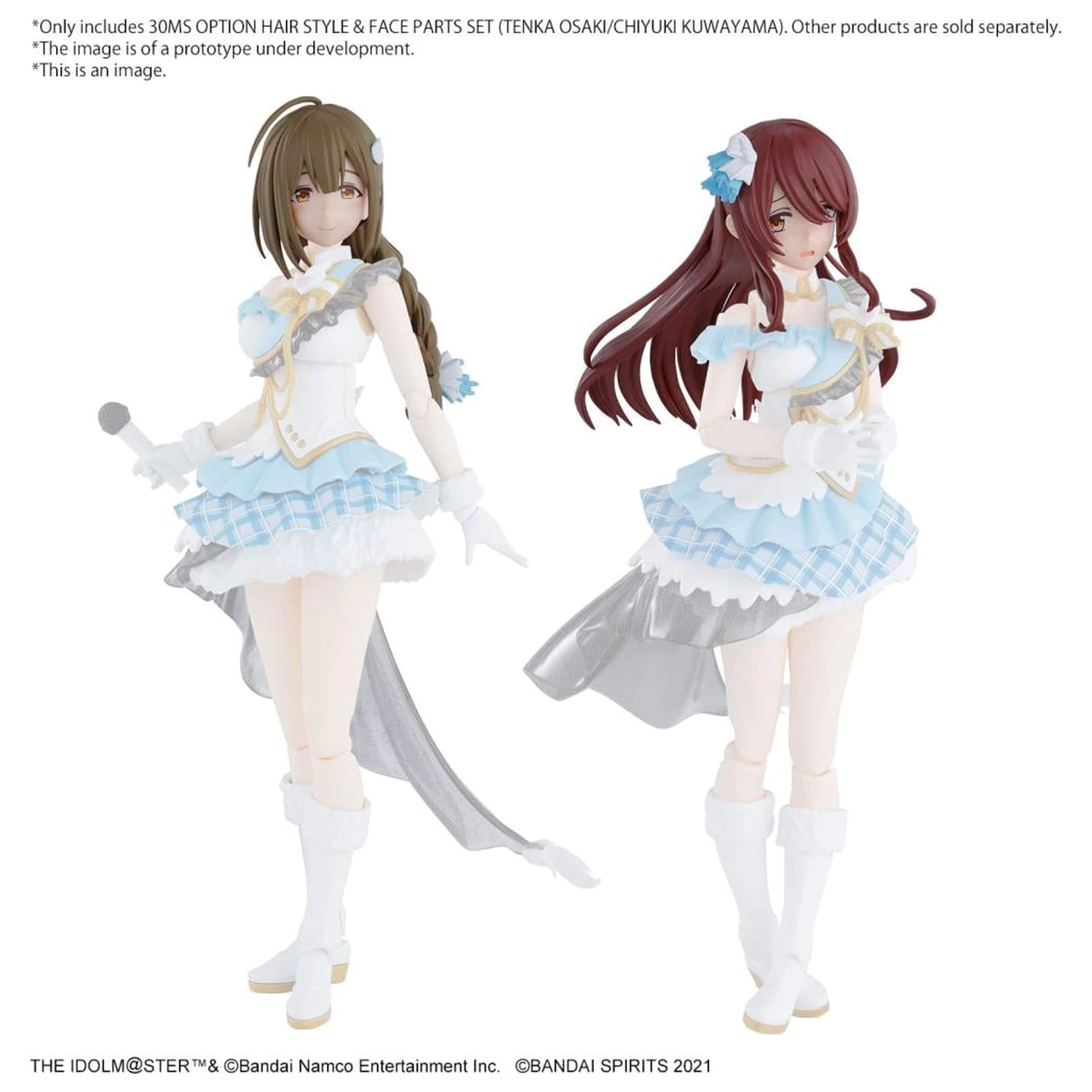 The Idolmaster 30MS Option Haarstil & Gesichtsbauteile Set Modellbausatz Produktfoto