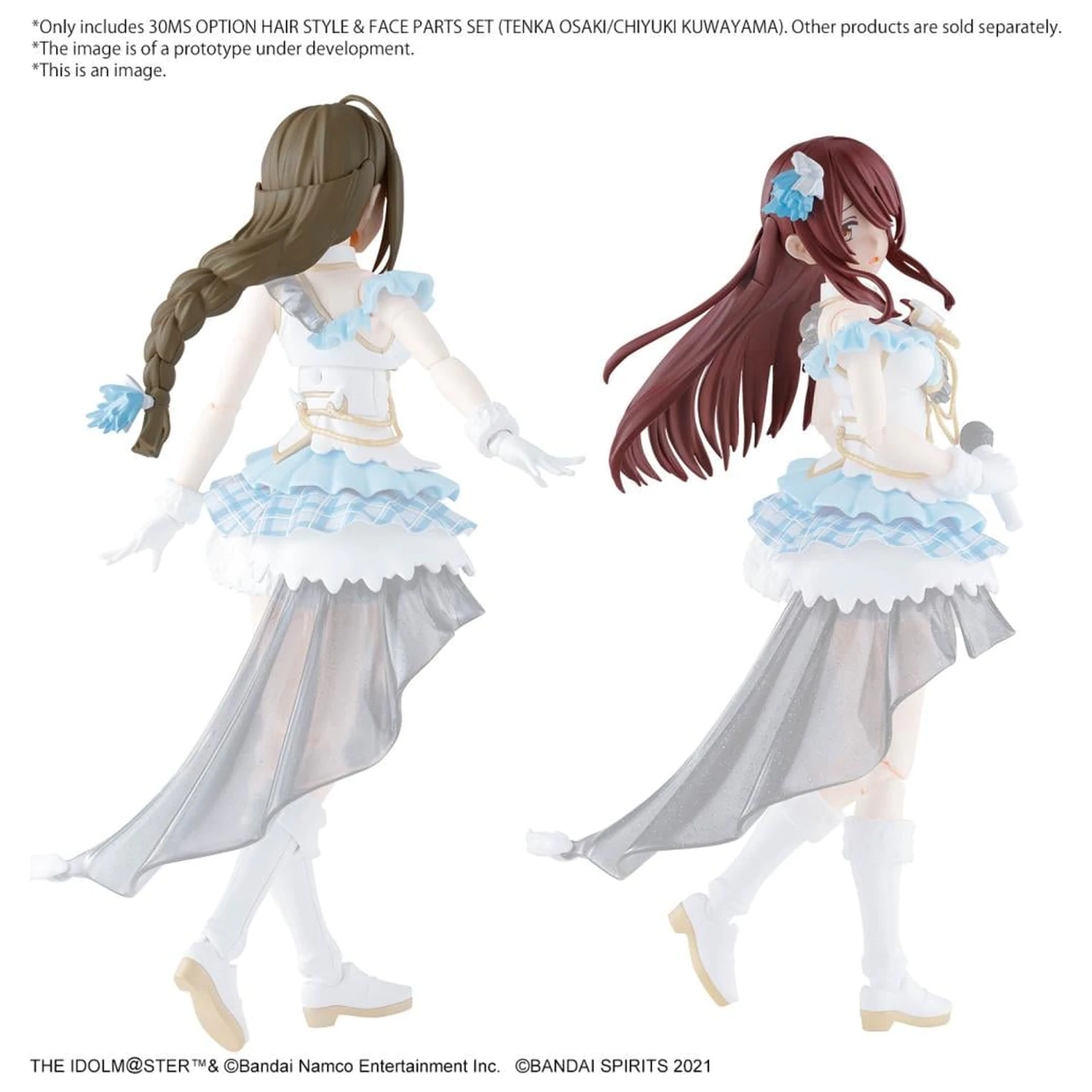 The Idolmaster 30MS Option Haarstil & Gesichtsbauteile Set Modellbausatz Produktfoto