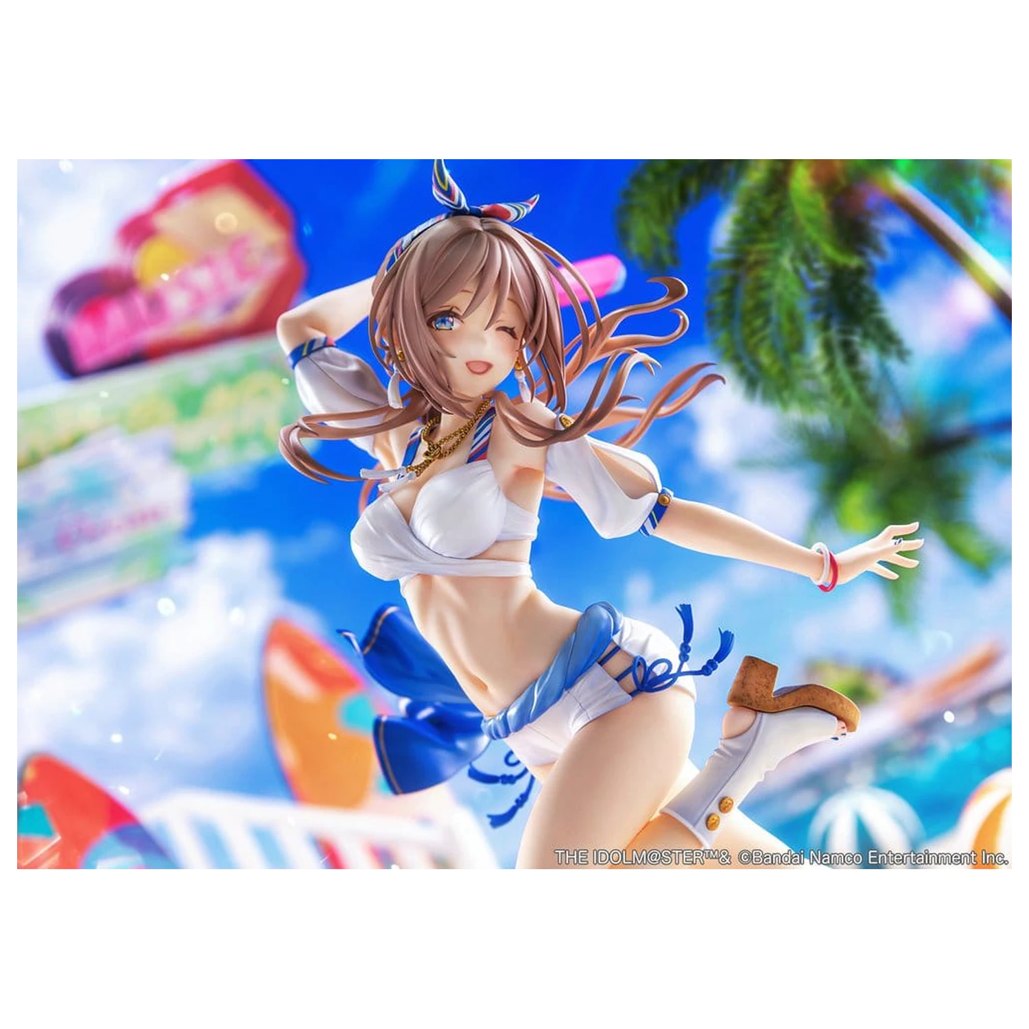 The Idolmaster Gakuen PVC Figur 1/7 Himesaki Rinami Kimi to Semi Blue Ver. 27 cm Produktfoto
