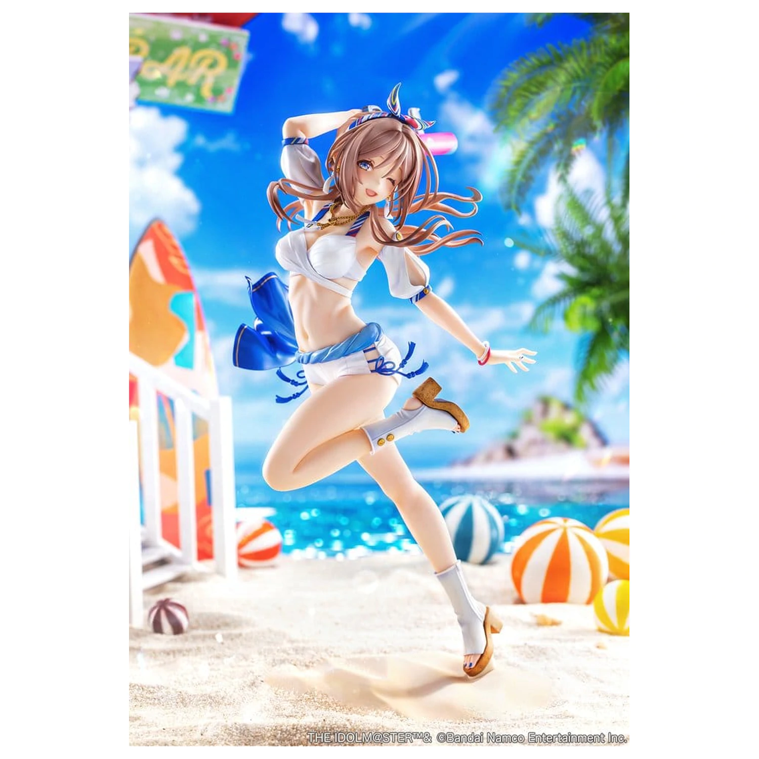 The Idolmaster Gakuen PVC Figur 1/7 Himesaki Rinami Kimi to Semi Blue Ver. With Bonus 27 cm Produktfoto