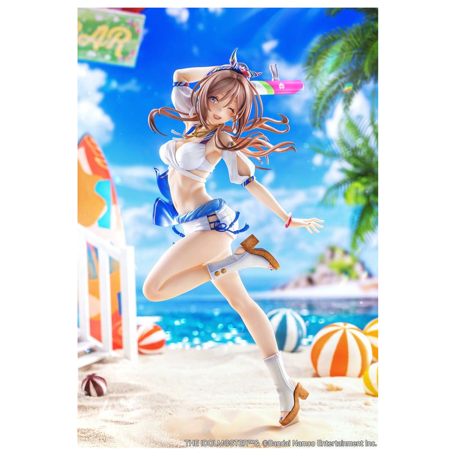 The Idolmaster Gakuen PVC Figur 1/7 Himesaki Rinami Kimi to Semi Blue Ver. With Bonus 27 cm Produktfoto