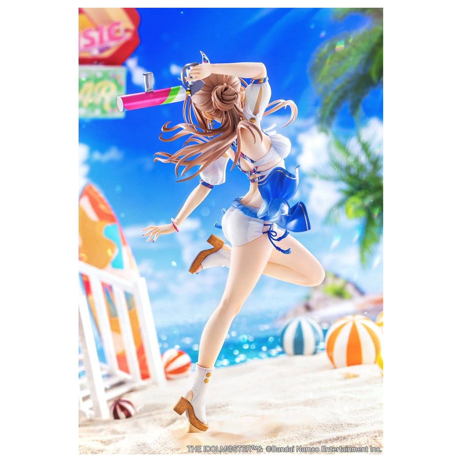 The Idolmaster Gakuen PVC Figur 1/7 Himesaki Rinami Kimi to Semi Blue Ver. With Bonus 27 cm Produktfoto
