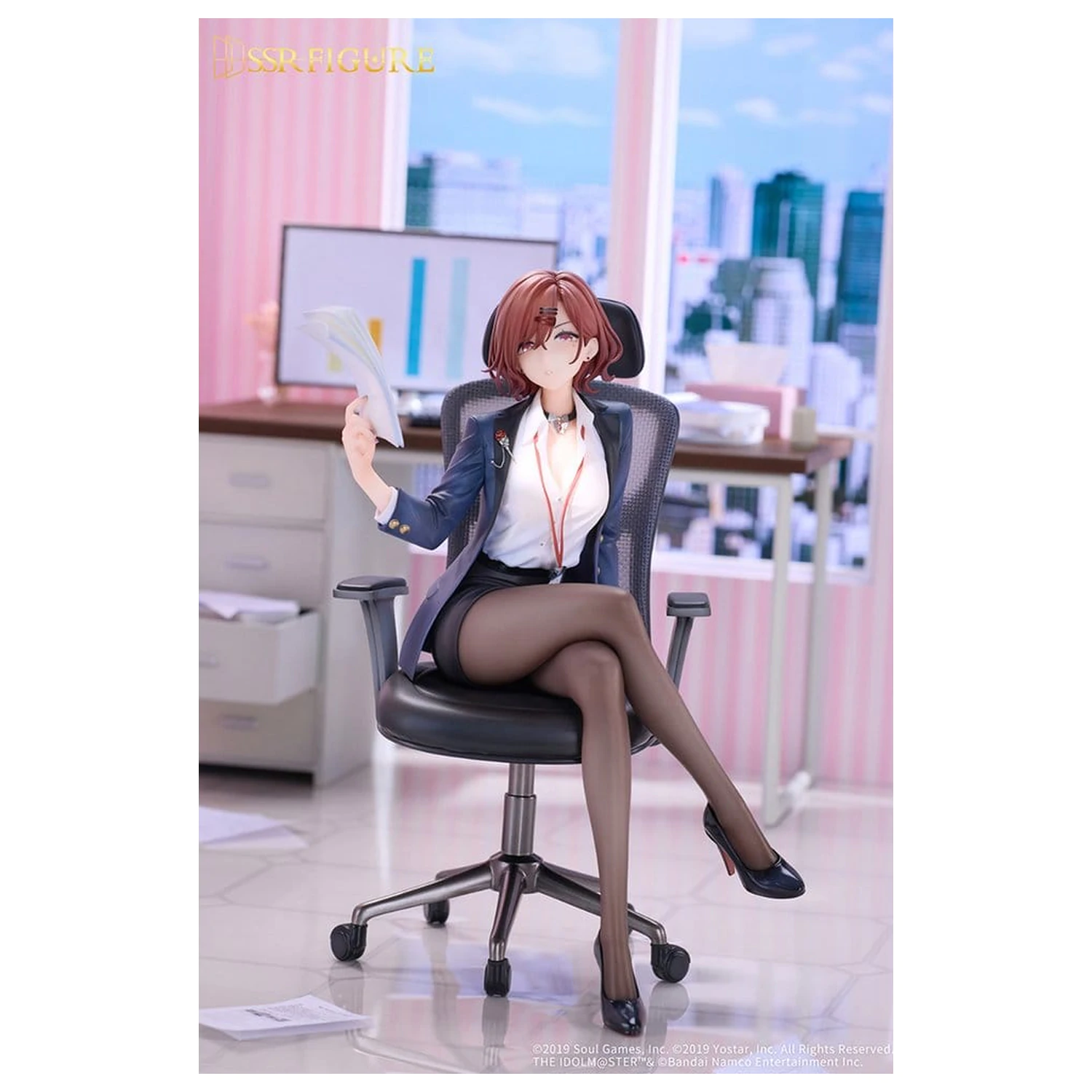 The Idolmaster Shiny Colors x Mahjong Soul PVC Figur 1/7 Madoka Higuchi Effortless Work Ver. 21 cm Produktfoto