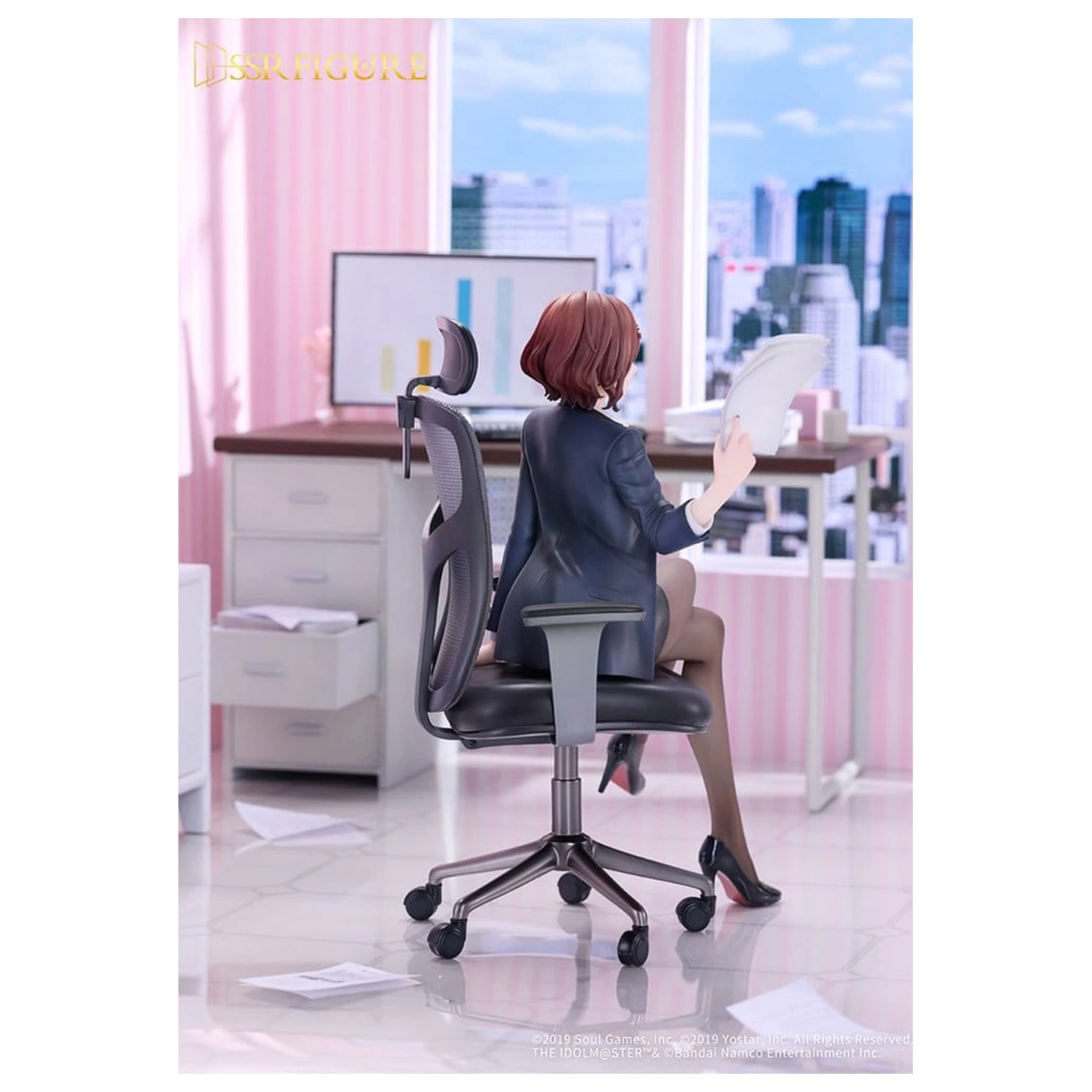 The Idolmaster Shiny Colors x Mahjong Soul PVC Figur 1/7 Madoka Higuchi Effortless Work Ver. 21 cm Produktfoto