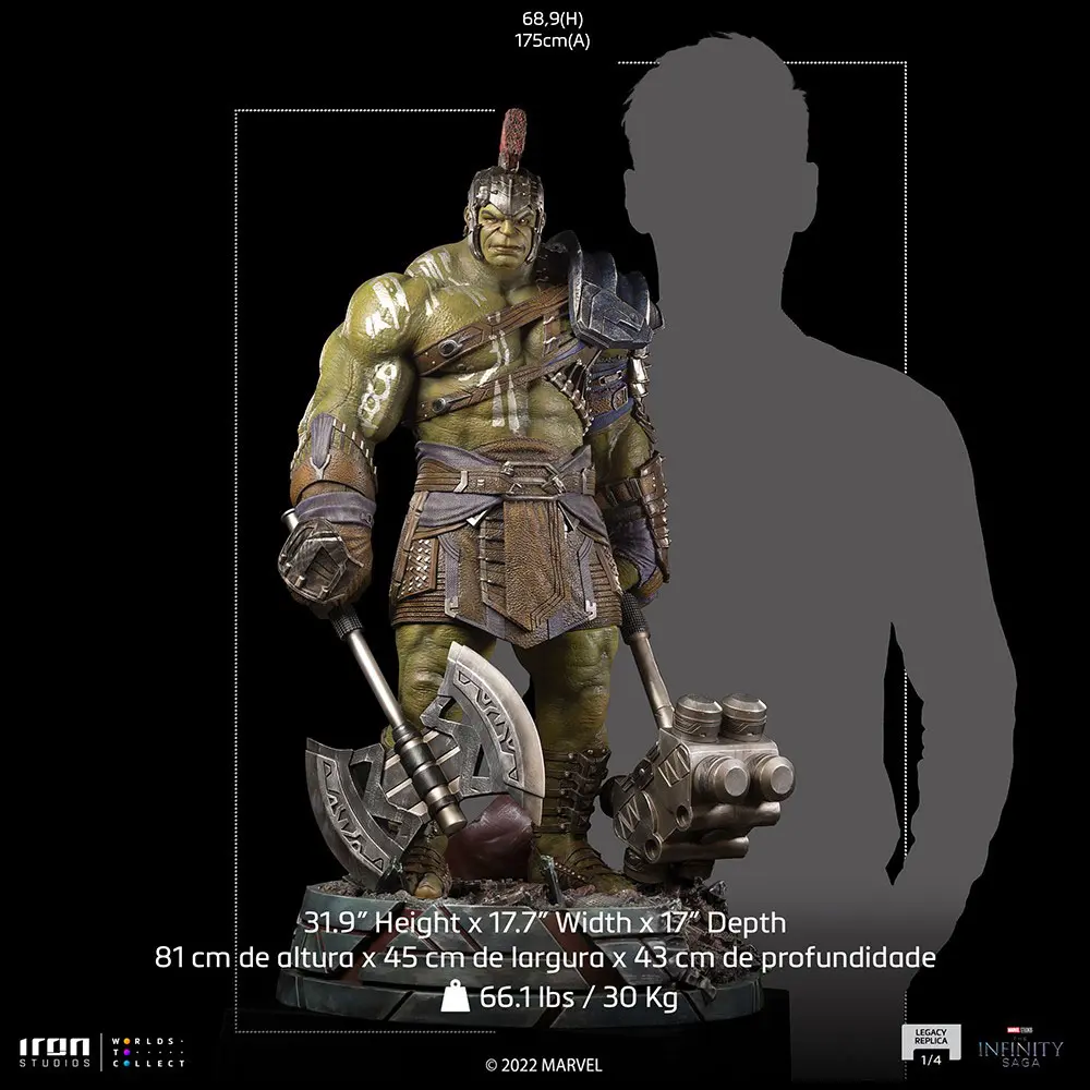 The Infinity Saga Legacy Statue 1/4 Gladiator Hulk 81 cm Produktfoto