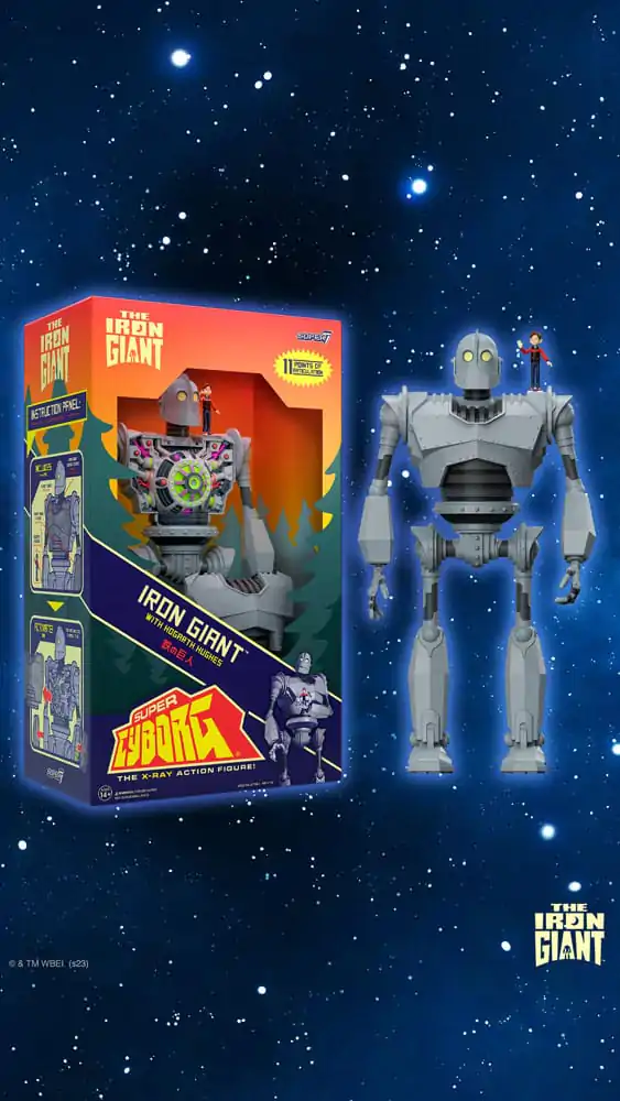 Der Gigant aus dem All Super Cyborg Actionfigur Iron Giant (Full Color) 28 cm Produktfoto