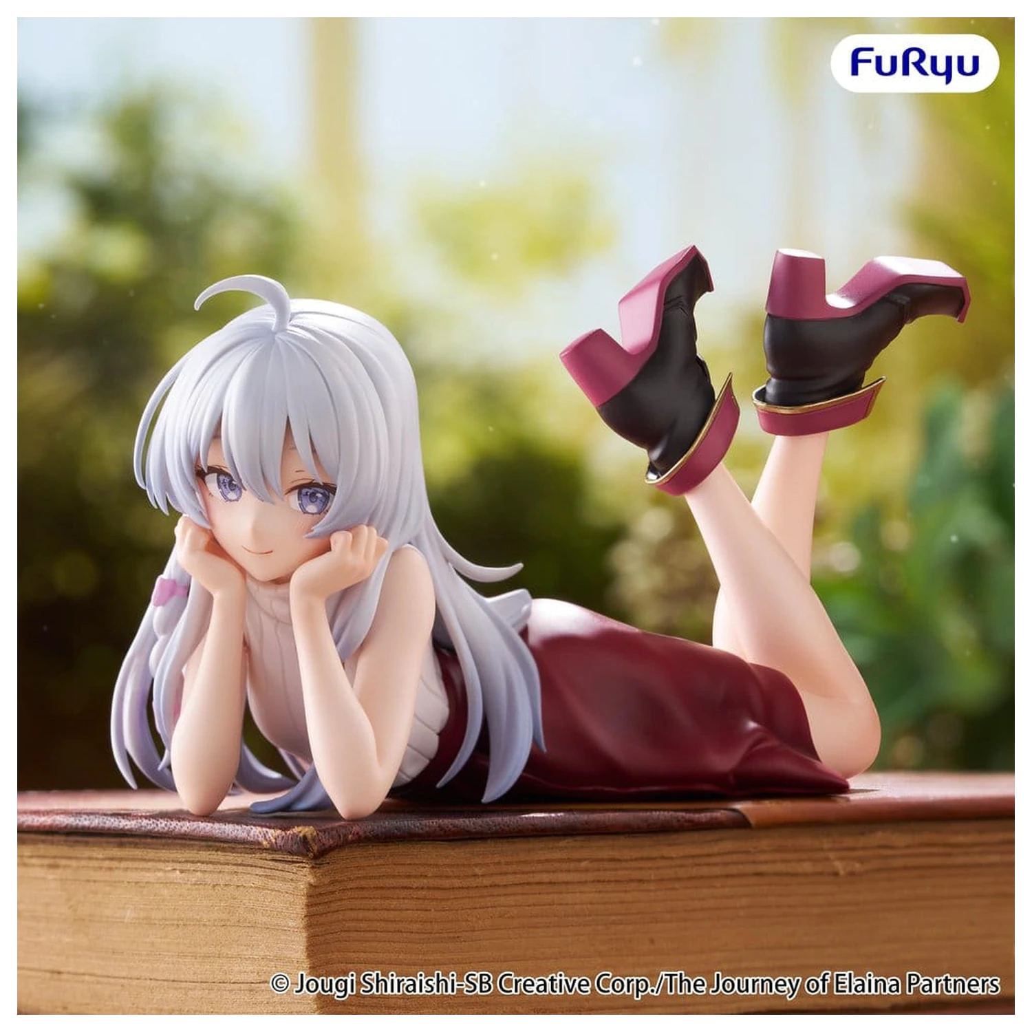 The Journey of Elaina Noodle Stopper PVC Figur Elaina Lying Down Ver. 11 cm Produktfoto