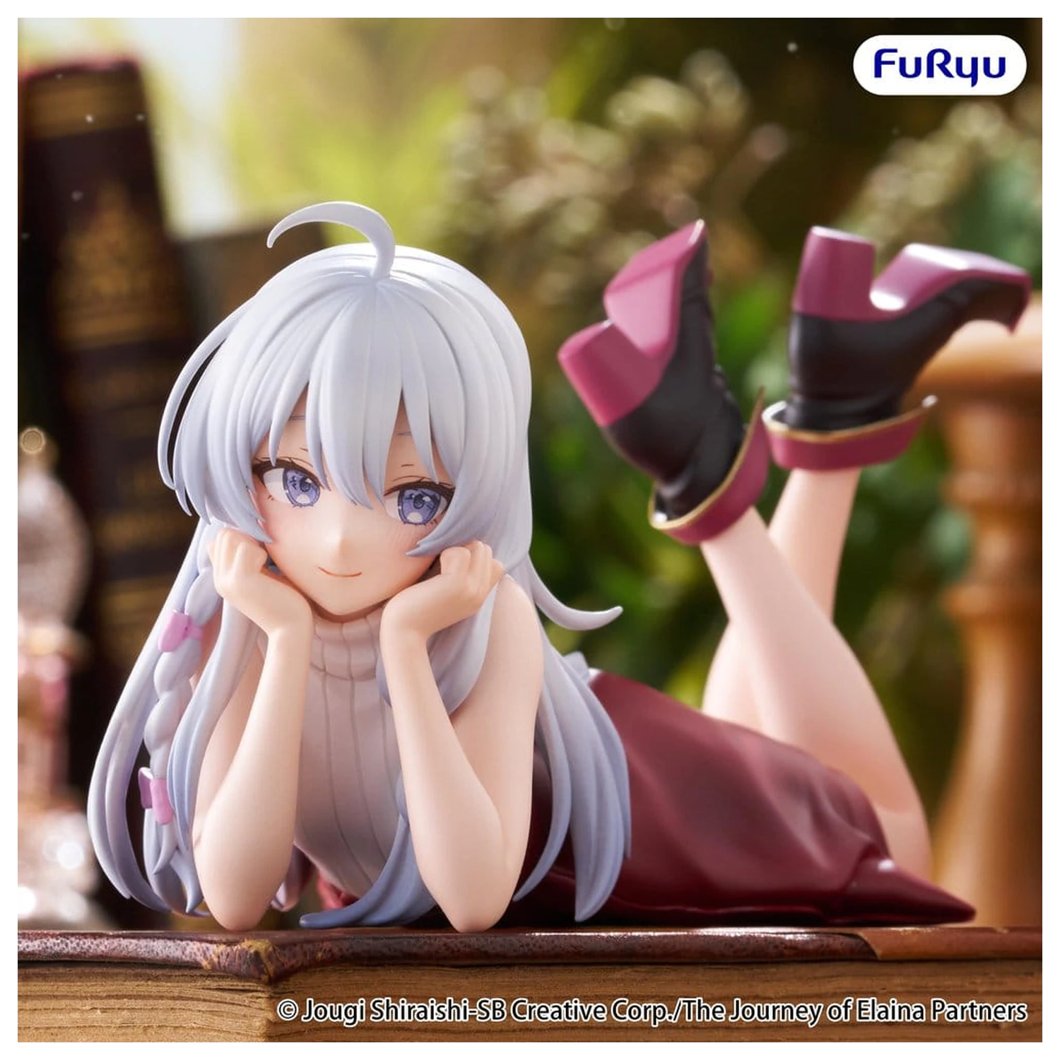 The Journey of Elaina Noodle Stopper PVC Figur Elaina Lying Down Ver. 11 cm Produktfoto
