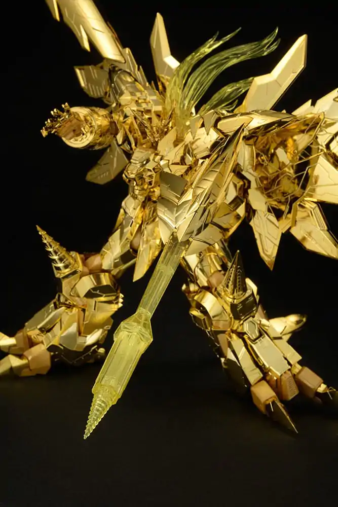 The King of Braves GaoGaiGar Amakunitech Plastic Model Kit Genesic Gaogaigar The Golden Destroyer 18 cm Produktfoto