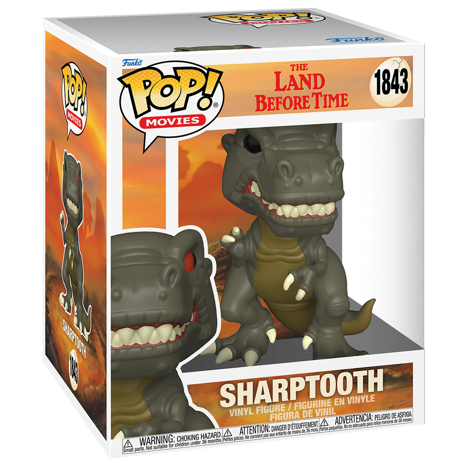 The Land Before Time Super Sized Funko POP! Vinyl Figur Sharptooth 15 cm Produktfoto