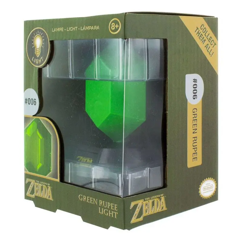 Legend of Zelda 3D-Licht Grüner Rupee 10 Zentimeter Produktfoto
