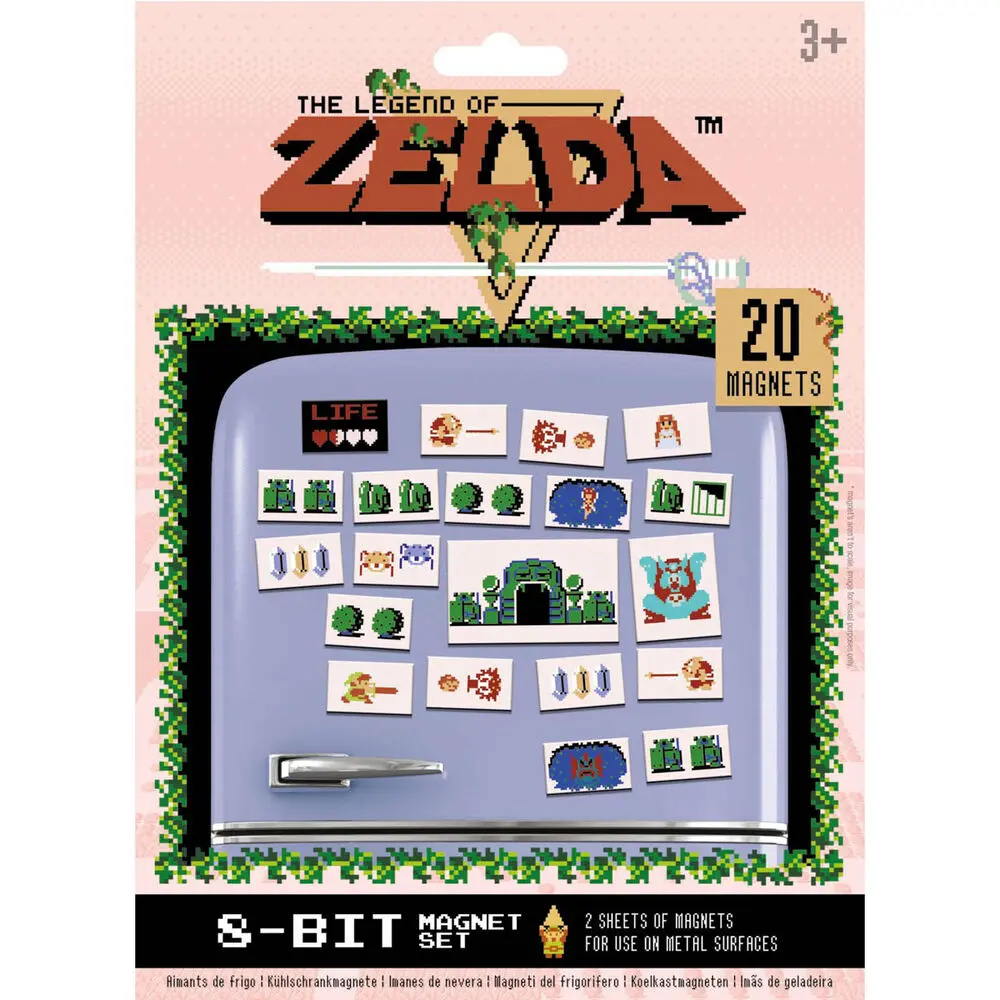 The Legend of Zelda Kühlschrankmagnete Retro Produktfoto