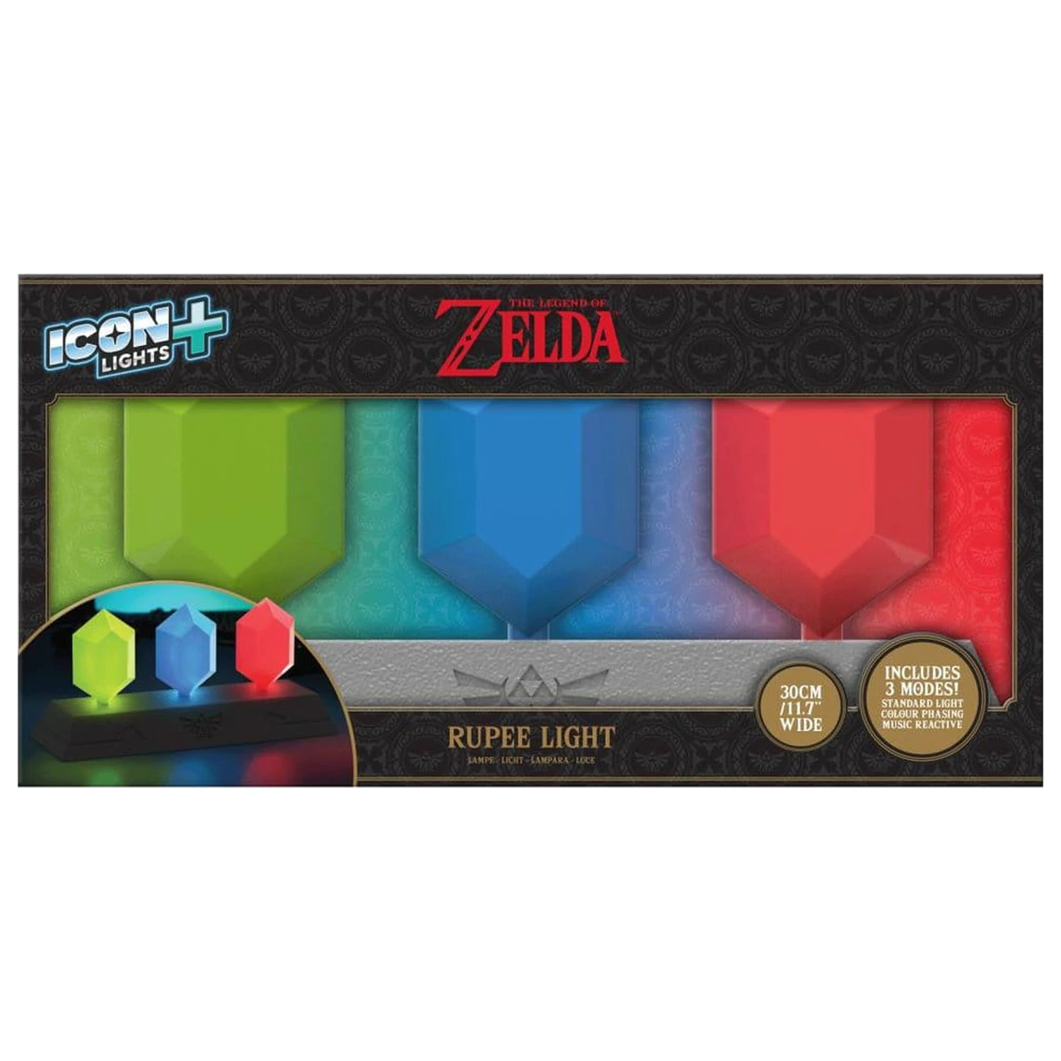 The Legend of Zelda Icon Light Plus Lampe Rubine 30 cm Produktfoto