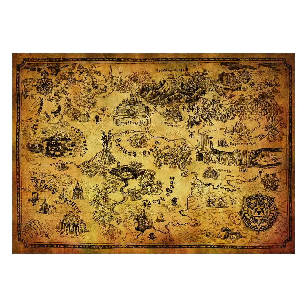 The Legend Of Zelda Puzzle Hyrule (1000 Teile) Produktfoto