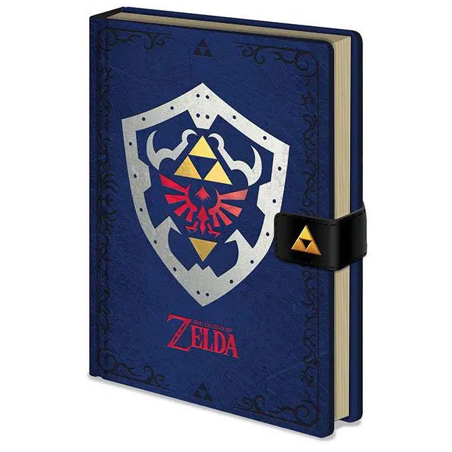 The Legend of Zelda Shield premium A5 Notizbuch Produktfoto