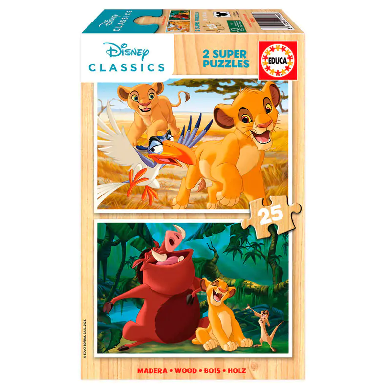 Disney The Lion King Holzpuzzle  2x16St Produktfoto
