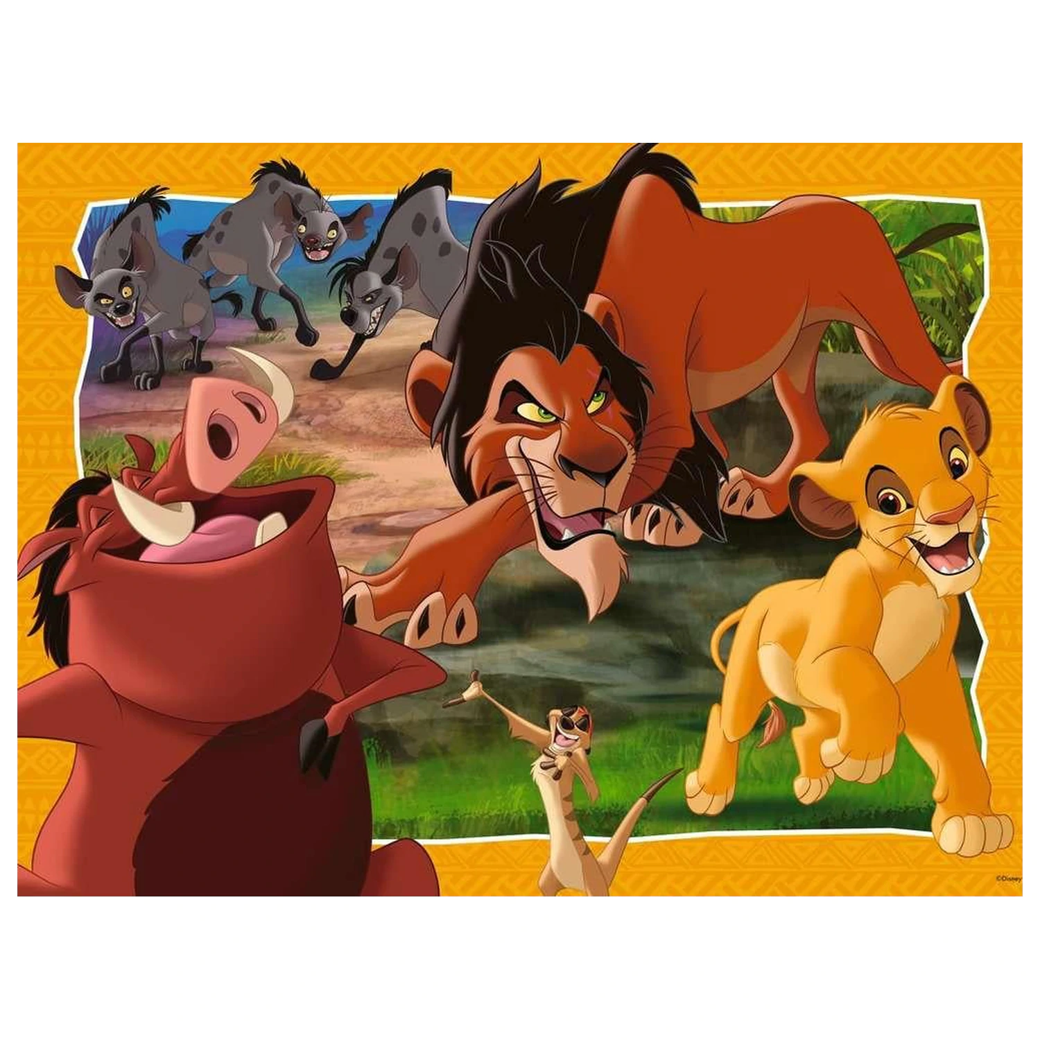 The Lion King Hakuna Matata XXL Puzzle (200 Teile) Produktfoto