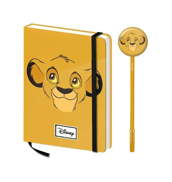 König der Löwen Notizbuch mit Kugelschreiber Geschenk-Set Simba Produktfoto