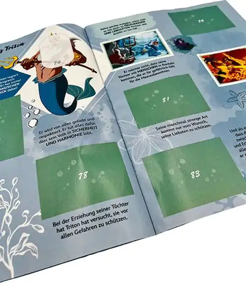 Arielle, die Meerjungfrau Sticker Collection Album *Deutsche Version* Produktfoto