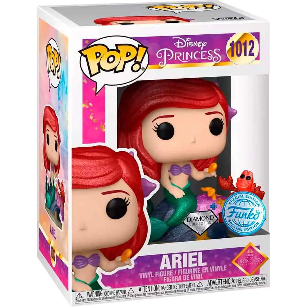 Arielle, die Meerjungfrau POP! Movies Vinyl Figur Ariel Diamond Collection Exclusive 9 cm Produktfoto