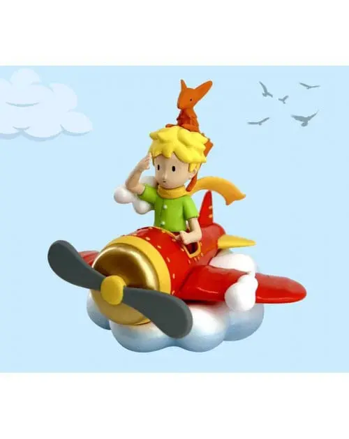 Der Kleine Prinz Figur Little Prince & Fox on the Plane 7 cm termékfotó