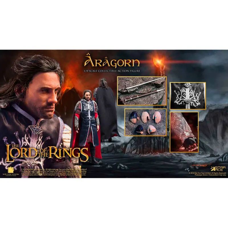 The Lord of the Rings Aragorn Real Master Figur 23 cm Produktfoto