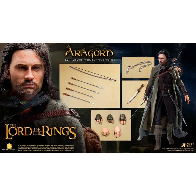Lord of the Rings Real Master Series Action Figur 1/8 Aragon Special Version 23 cm Produktfoto