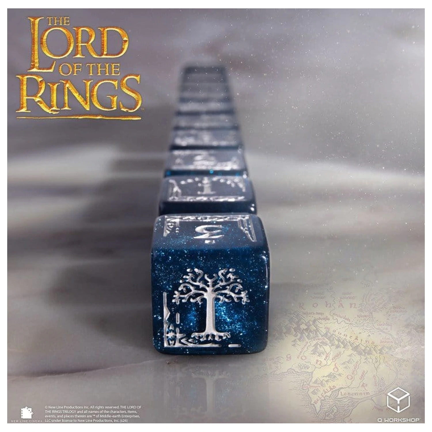 The Lord of the Rings: 10 Würfelset Gondor D6 Produktfoto