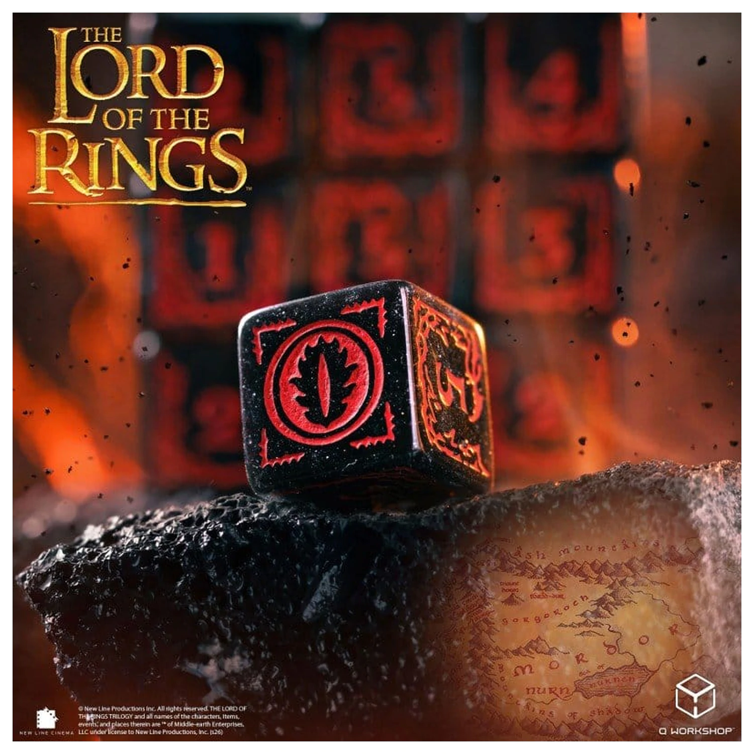 The Lord of the Rings: 10 Würfel-Set Mordor Produktfoto