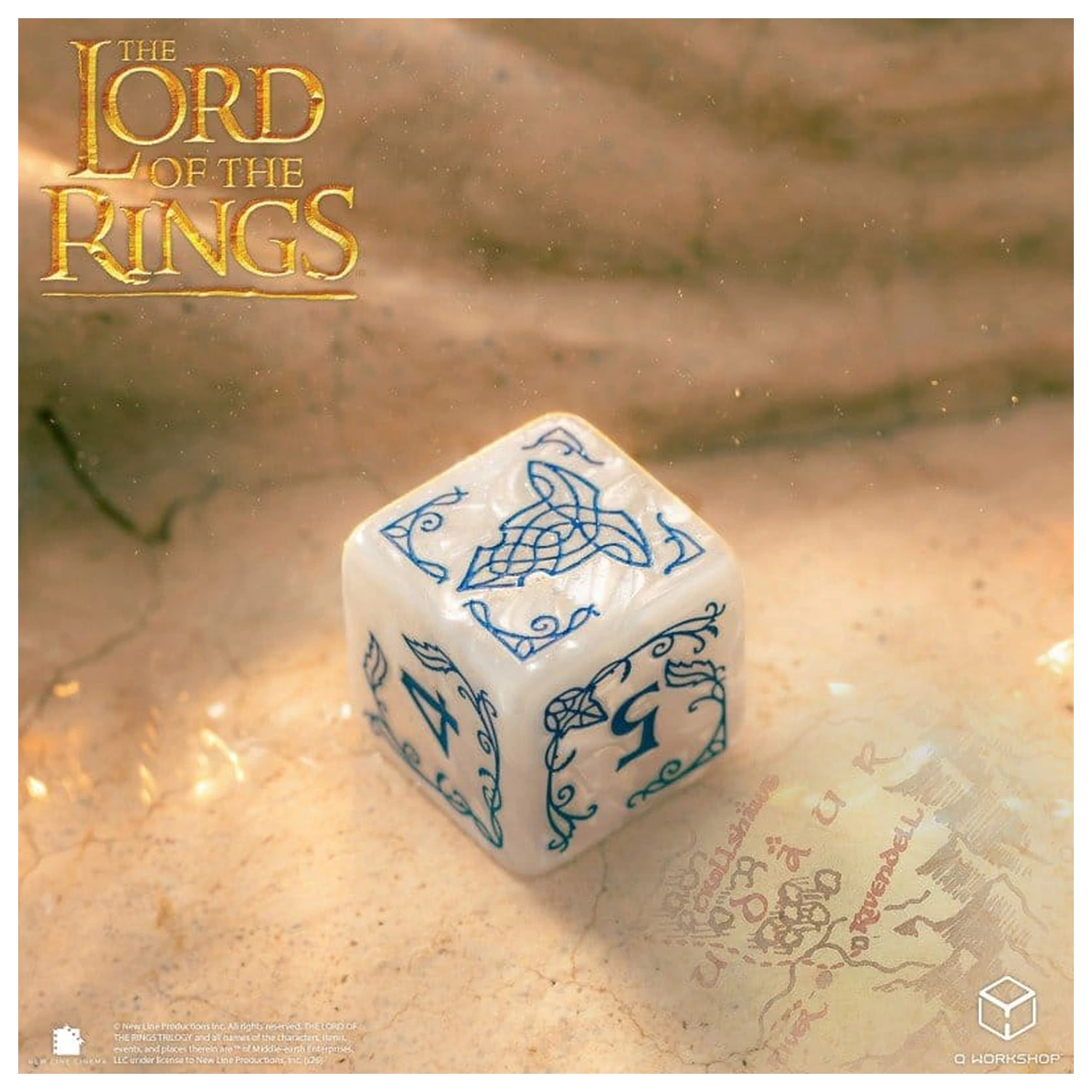 The Lord of the Rings: 10 D6 Würfel Set Rivendell (Stein) Produktfoto