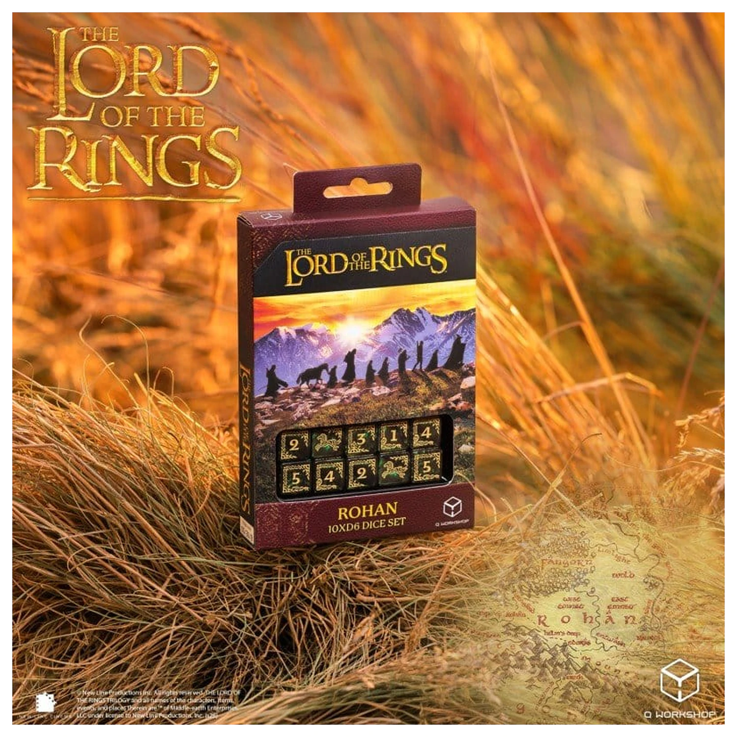 The Lord of the Rings: 10 Würfel Set Rohan Produktfoto