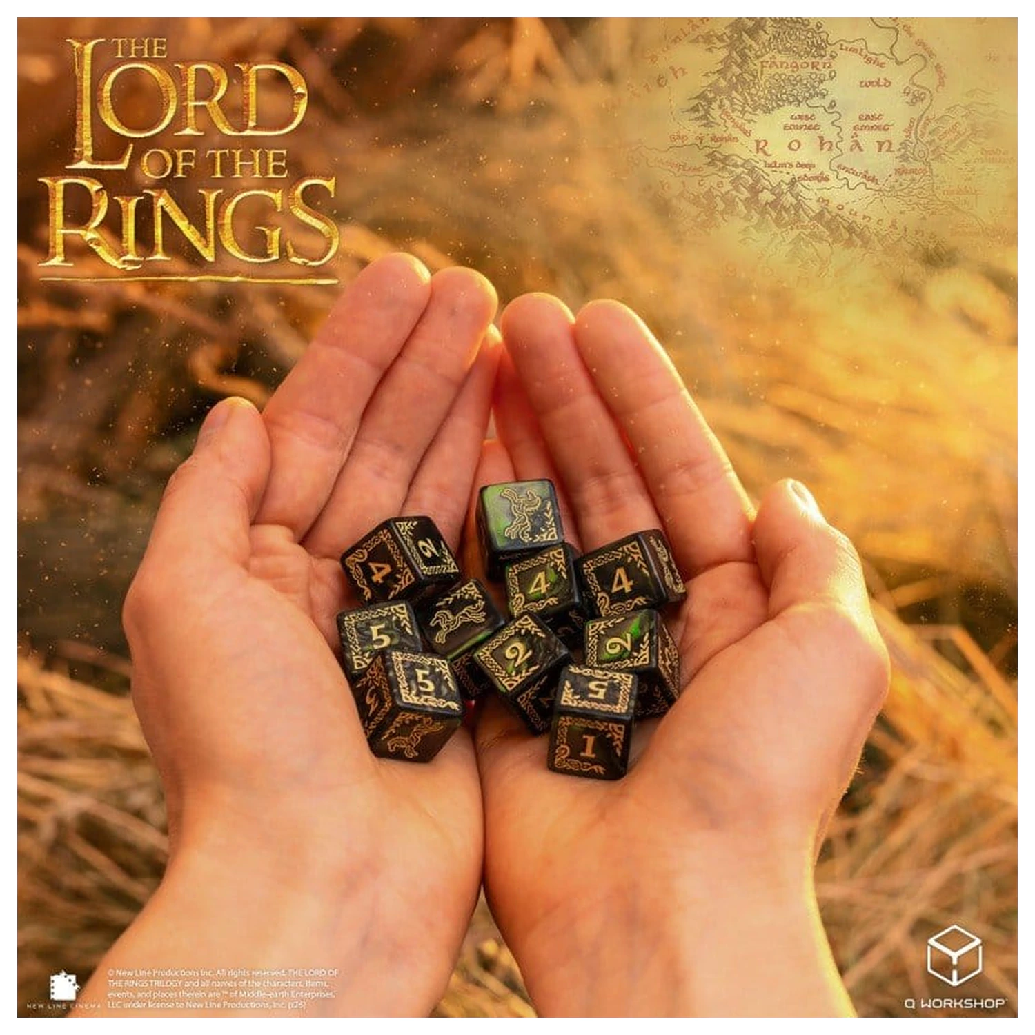 The Lord of the Rings: 10 Würfel Set Rohan Produktfoto