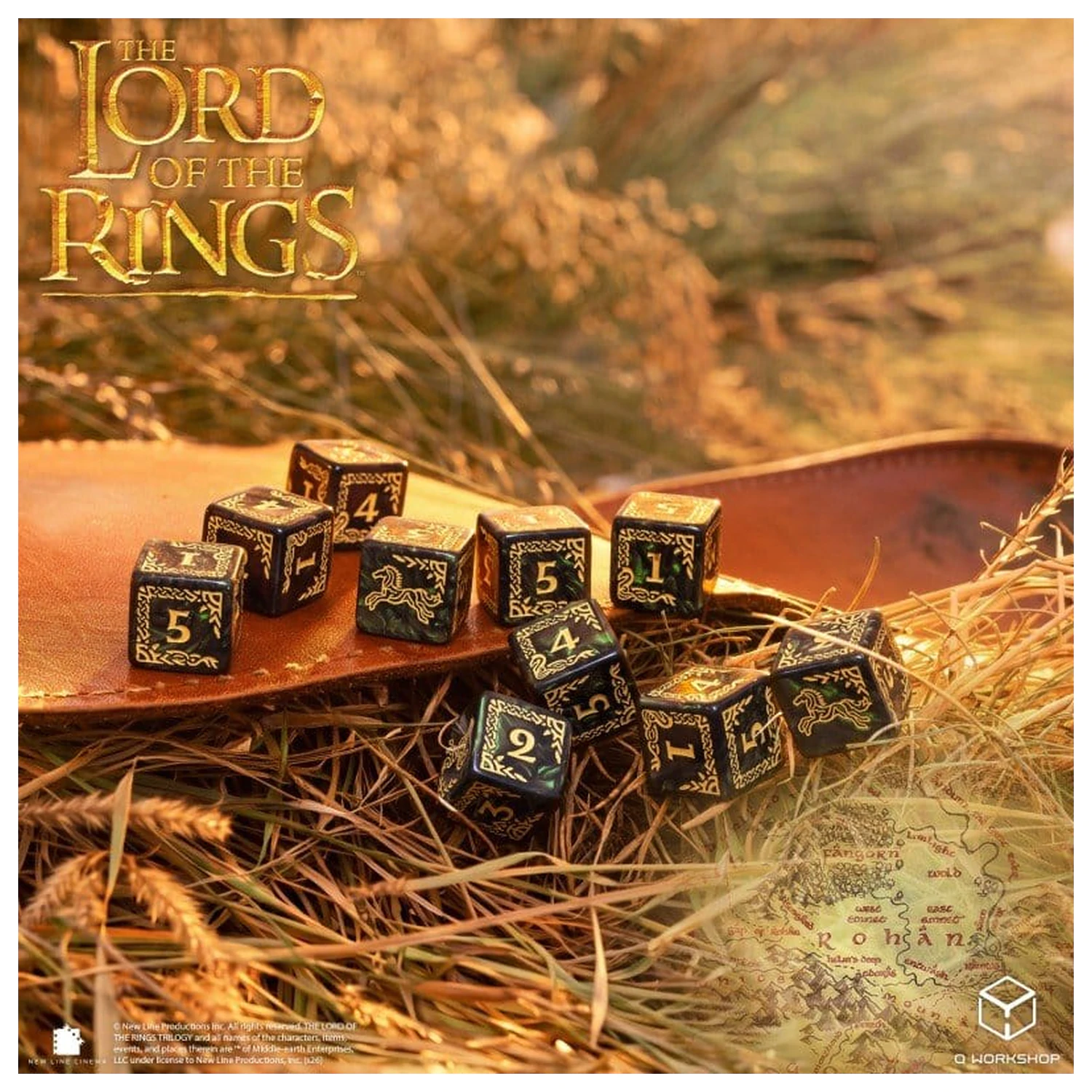 The Lord of the Rings: 10 Würfel Set Rohan Produktfoto