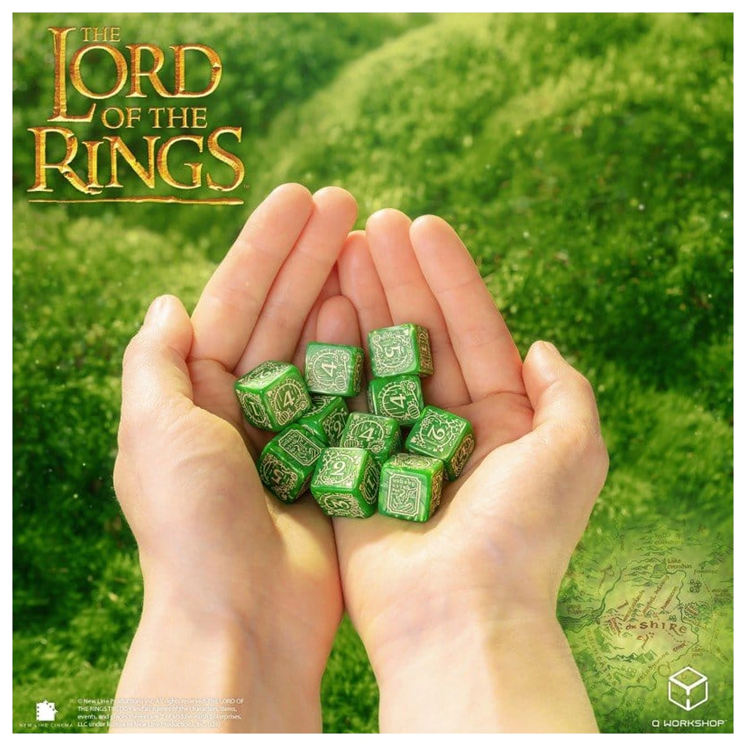 The Lord of the Rings: 10 D6 Würfelset Shire Produktfoto