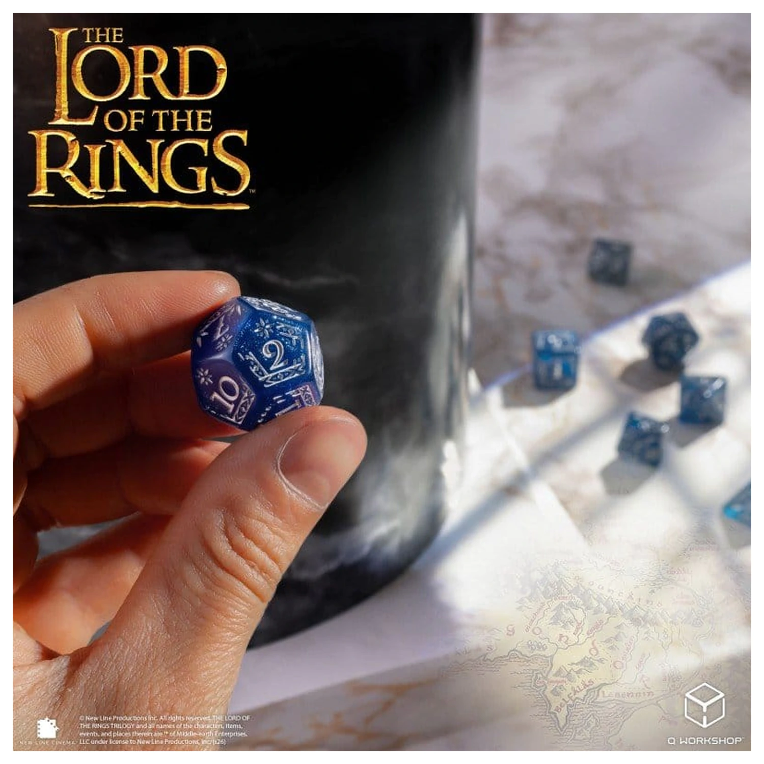 The Lord of the Rings Würfel-Set aus 7 Gondor Produktfoto