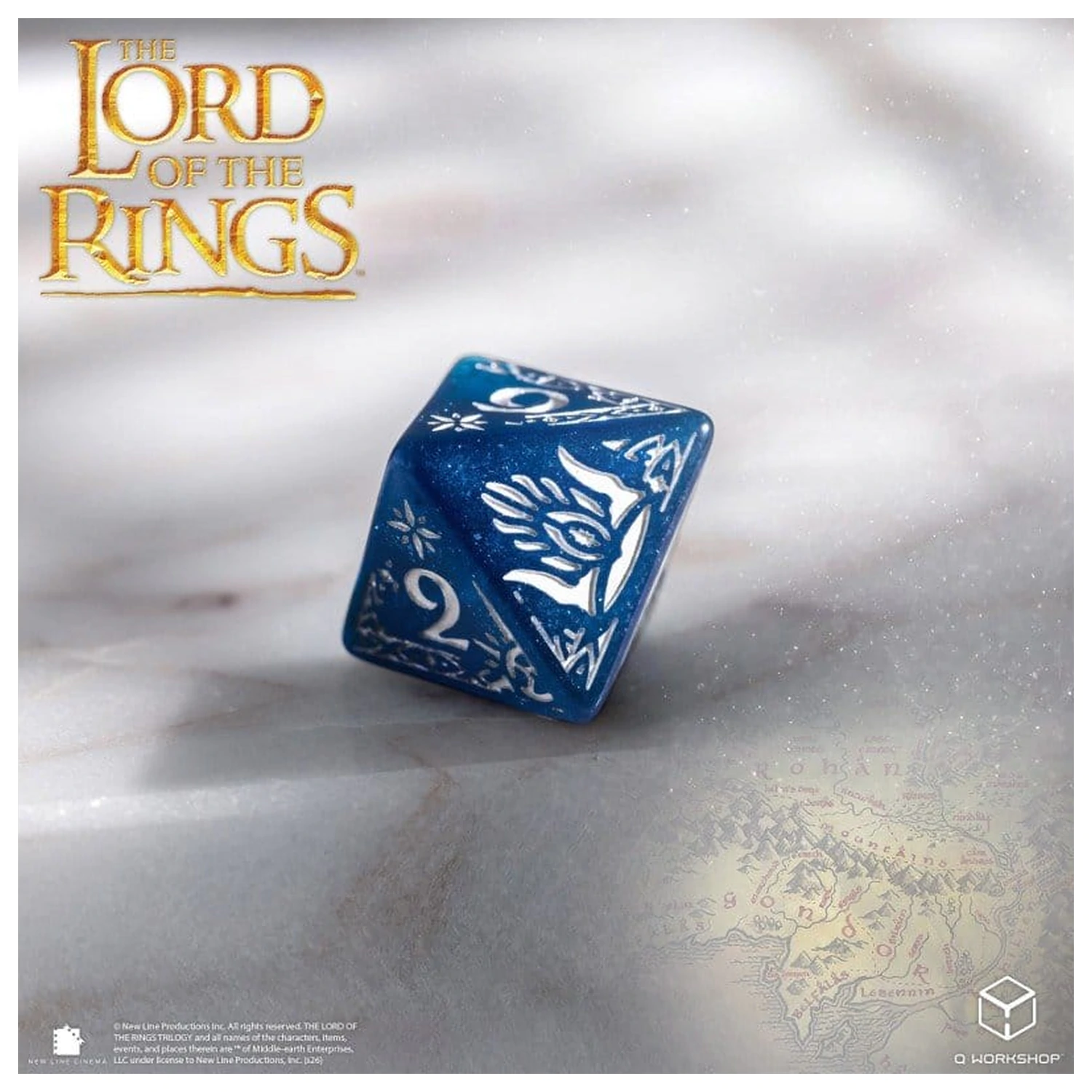 The Lord of the Rings Würfel-Set aus 7 Gondor Produktfoto