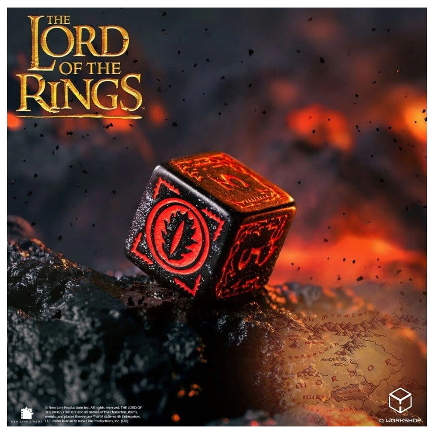 The Lord of the Rings Würfel Set of 7 Mordor Produktfoto