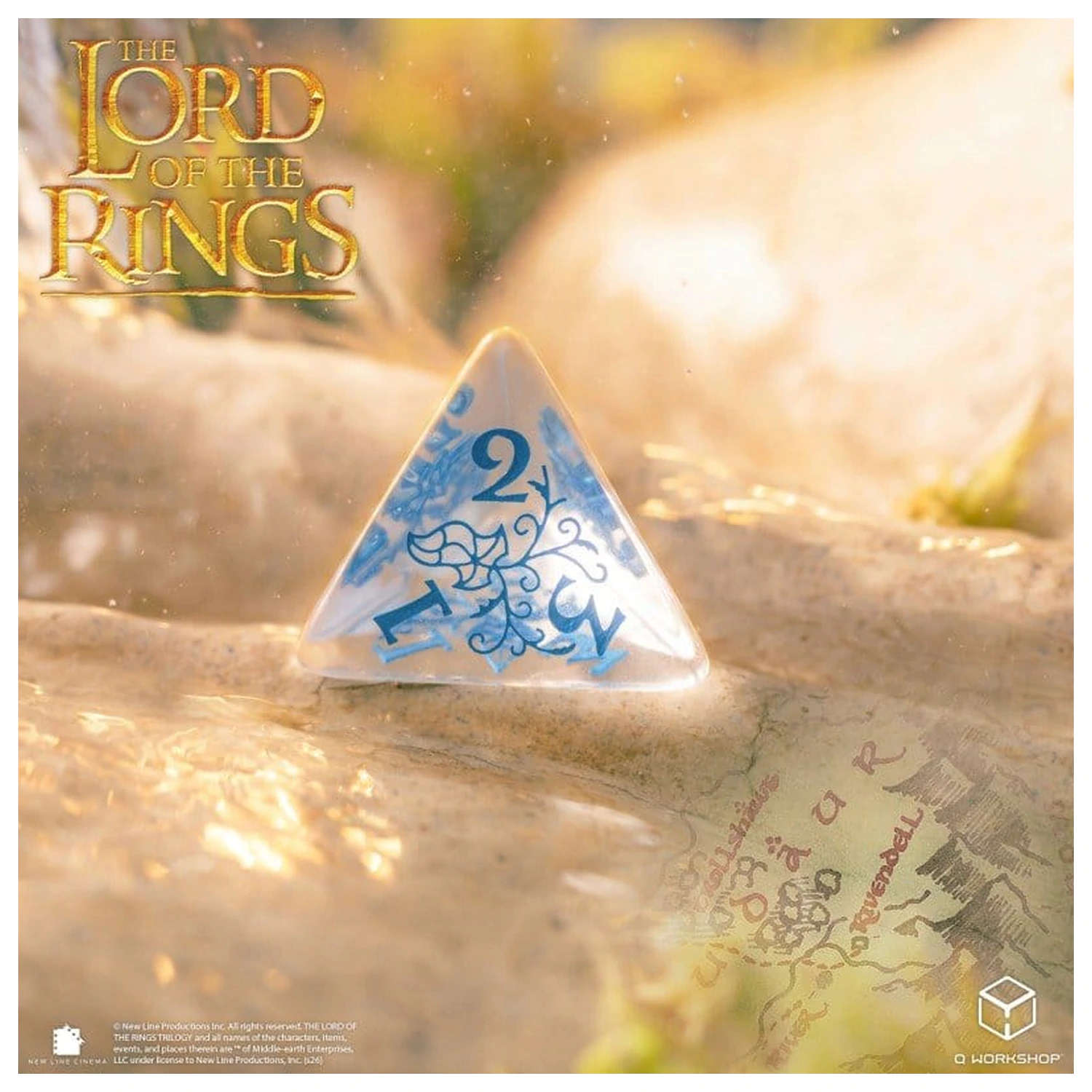 The Lord of the Rings Würfelset mit 7 Rivendell (Wasser) Produktfoto